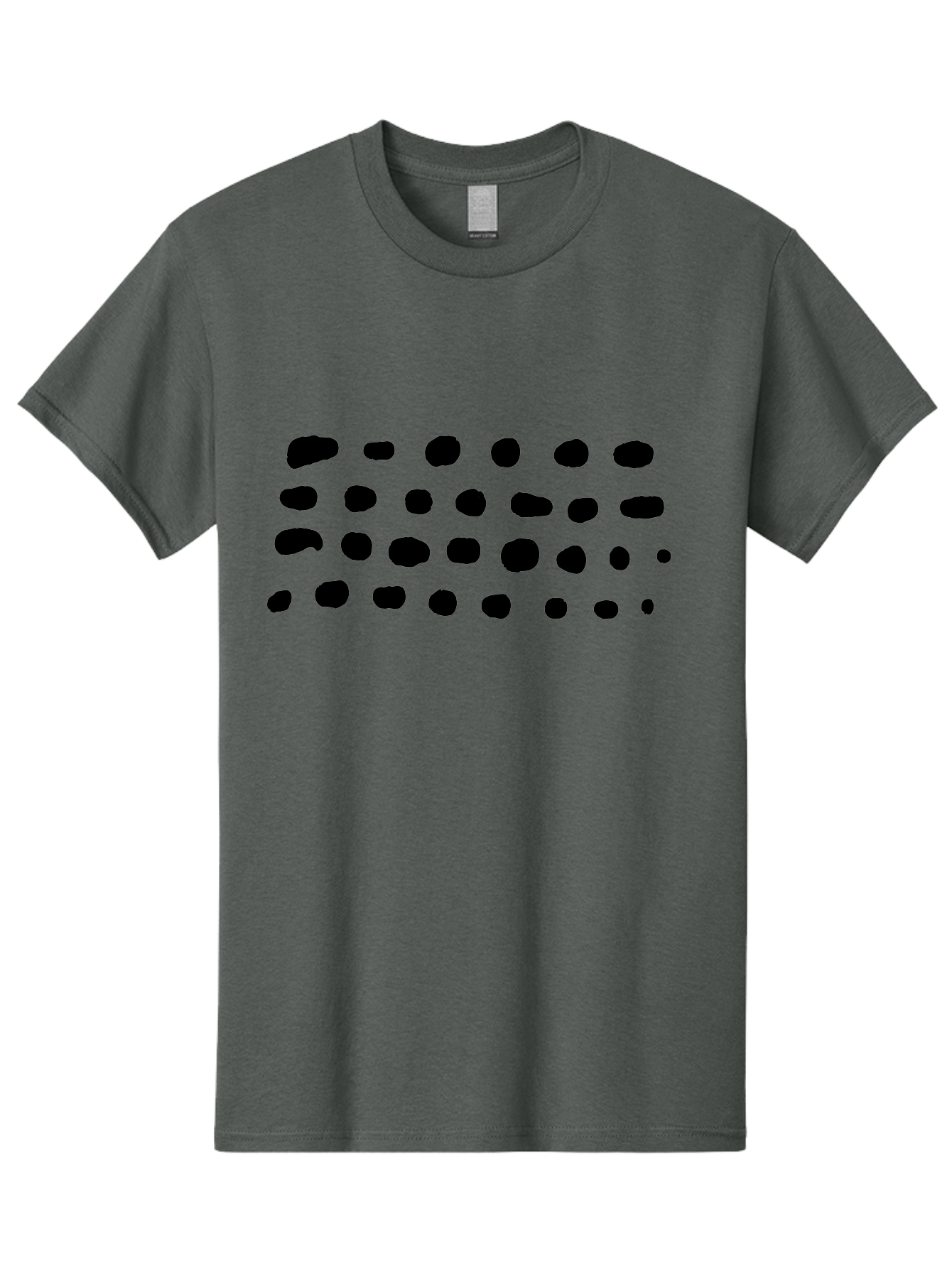 Braille-Text Men'S Graphic Tee, 100% Cotton, Comfortable Casual Summer Wear, Machine Washable, Braille Dots, Tactile Writing, Accessible Design, Assistive Technology, Visual Impairment, Disability Awareness, Raised Dots -  Aaa400