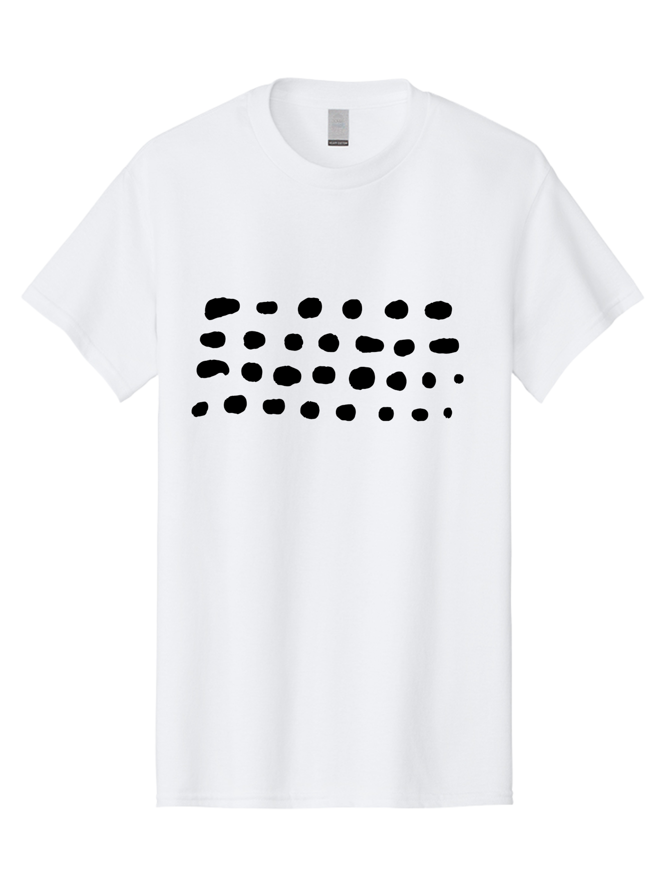 Braille-Text Men'S Graphic Tee, 100% Cotton, Comfortable Casual Summer Wear, Machine Washable, Braille Dots, Tactile Writing, Accessible Design, Assistive Technology, Visual Impairment, Disability Awareness, Raised Dots -  Aaa400