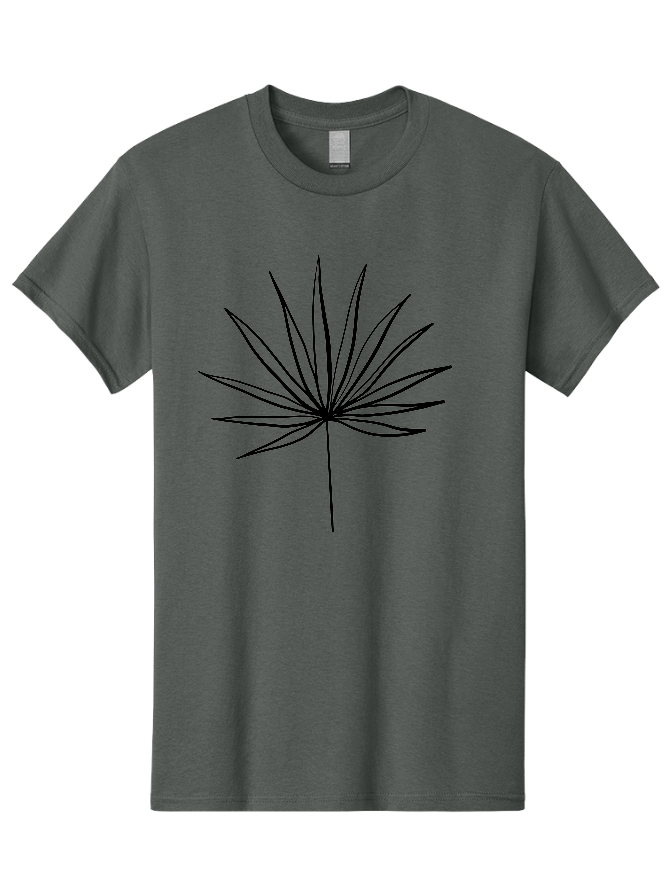 Cannabis-Leaf-1 Men'S Graphic Tee, 100% Cotton, Comfortable Casual Summer Wear, Machine Washable, Marijuana Leaf, Cannabis Symbol, Black Silhouette, Minimalist Design, Simple Graphics, Leafy Pattern, Modern Illustration, Sleek Lines -  Aaa406