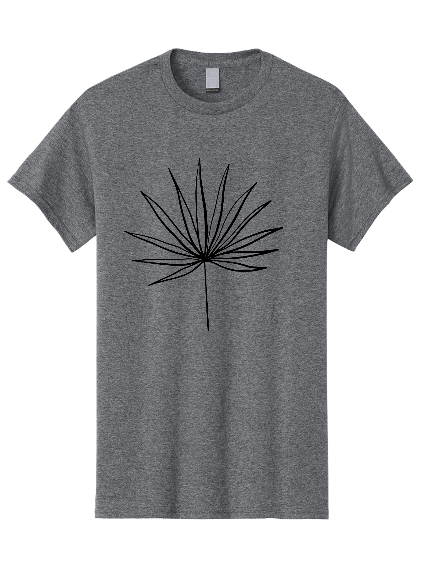 Cannabis-Leaf-1 Men'S Graphic Tee, 100% Cotton, Comfortable Casual Summer Wear, Machine Washable, Marijuana Leaf, Cannabis Symbol, Black Silhouette, Minimalist Design, Simple Graphics, Leafy Pattern, Modern Illustration, Sleek Lines -  Aaa406