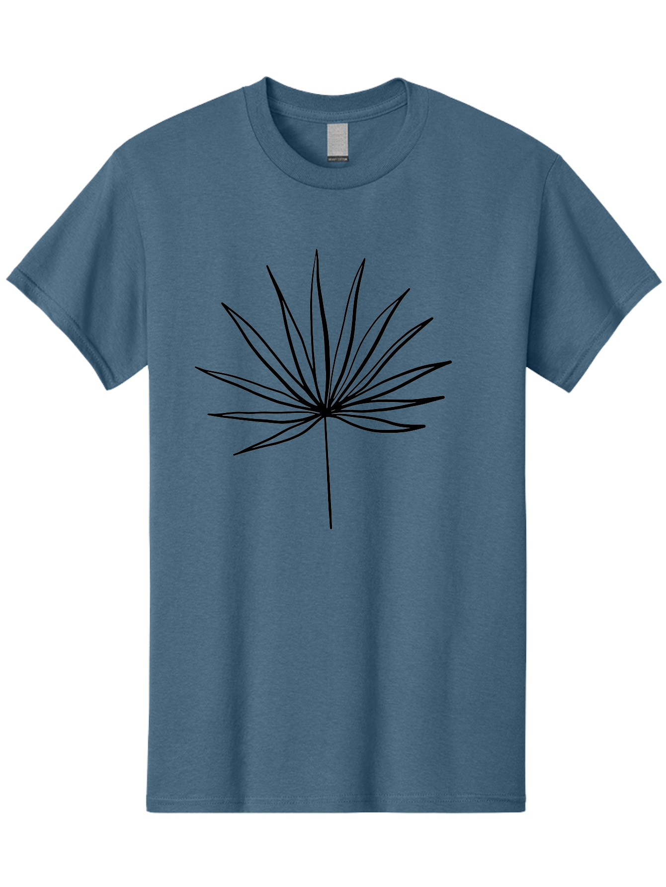 Cannabis-Leaf-1 Men'S Graphic Tee, 100% Cotton, Comfortable Casual Summer Wear, Machine Washable, Marijuana Leaf, Cannabis Symbol, Black Silhouette, Minimalist Design, Simple Graphics, Leafy Pattern, Modern Illustration, Sleek Lines -  Aaa406