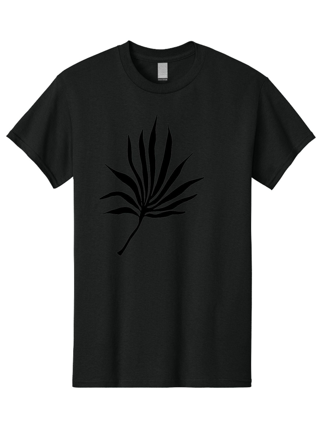 Cannabis-Leaf-3 Men'S Graphic Tee, 100% Cotton, Comfortable Casual Summer Wear, Machine Washable, Cannabis Leaf, Marijuana Leaf, Black Silhouette, Plant Illustration, Leafy Graphic, Cannabis Symbol, Weed Icon, Simple Design, Minimalist Art, -  Aaa408