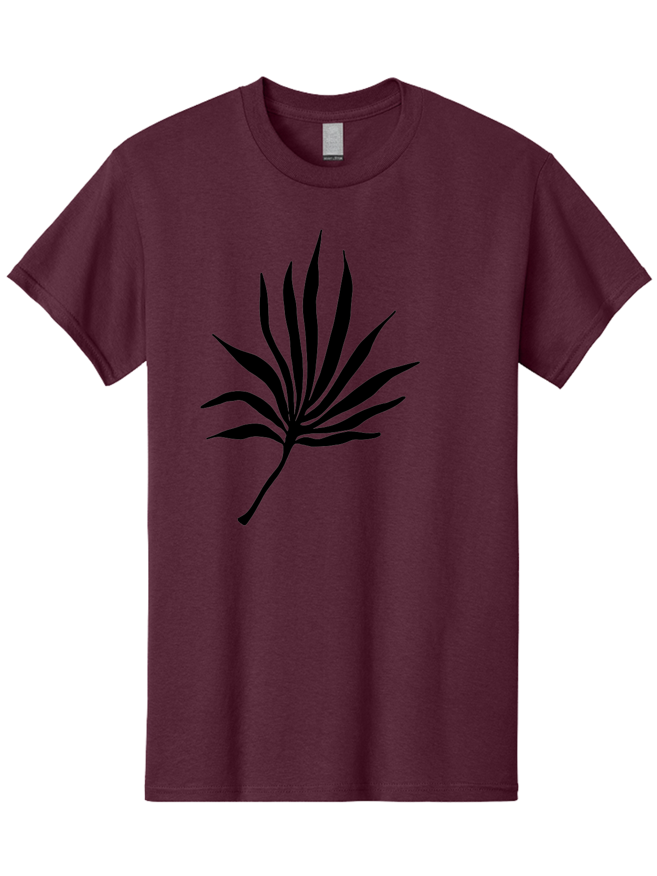 Cannabis-Leaf-3 Men'S Graphic Tee, 100% Cotton, Comfortable Casual Summer Wear, Machine Washable, Cannabis Leaf, Marijuana Leaf, Black Silhouette, Plant Illustration, Leafy Graphic, Cannabis Symbol, Weed Icon, Simple Design, Minimalist Art, -  Aaa408