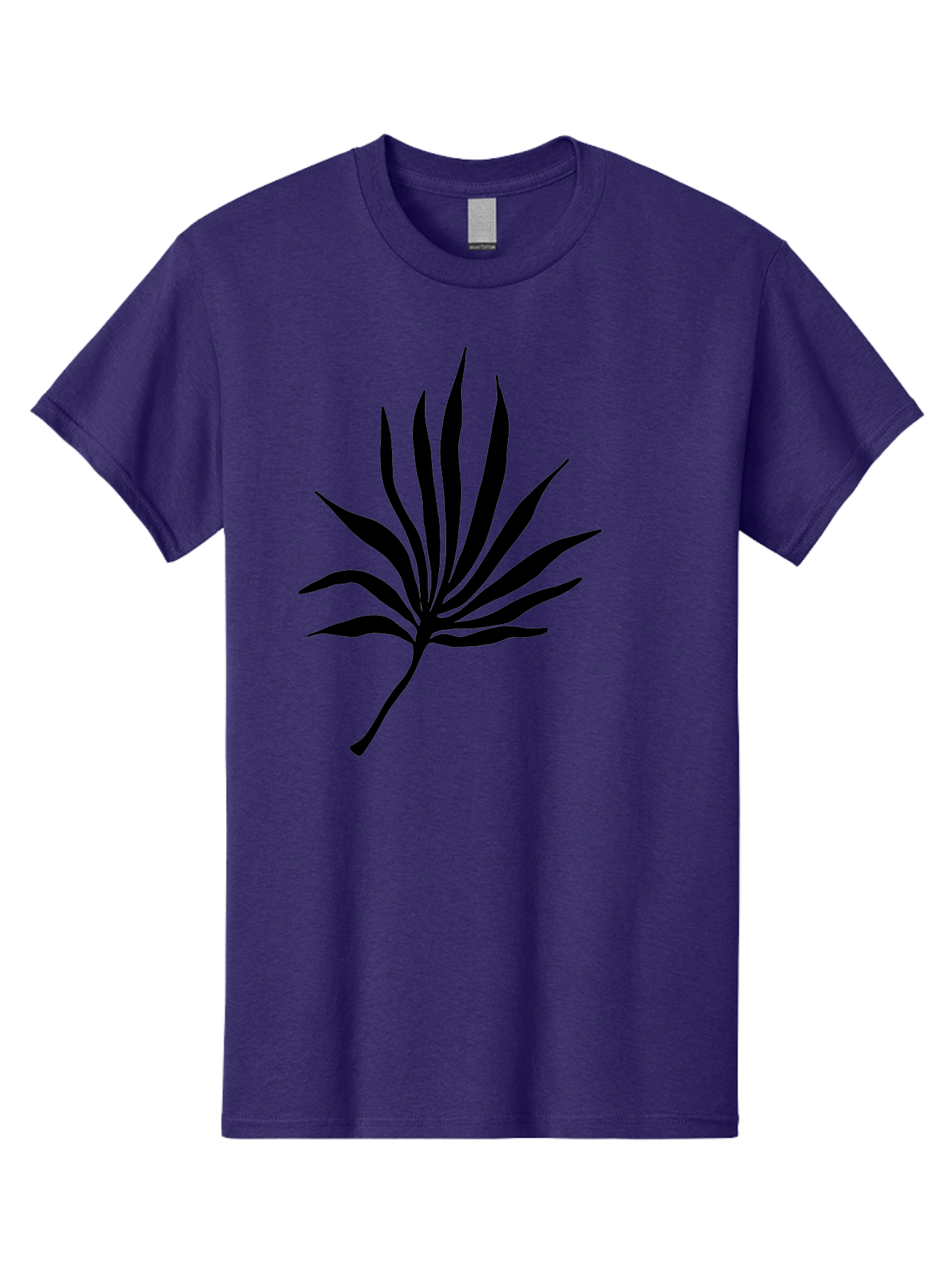 Cannabis-Leaf-3 Men'S Graphic Tee, 100% Cotton, Comfortable Casual Summer Wear, Machine Washable, Cannabis Leaf, Marijuana Leaf, Black Silhouette, Plant Illustration, Leafy Graphic, Cannabis Symbol, Weed Icon, Simple Design, Minimalist Art, -  Aaa408