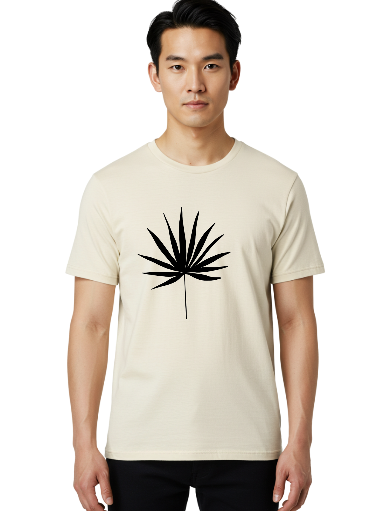 Cannabis-Leaf-4 Men'S Graphic Tee, 100% Cotton, Comfortable Casual Summer Wear, Machine Washable, Cannabis Leaf Silhouette, Marijuana Leaf Icon, Black Cannabis Symbol, Leafy Graphic Design, Cannabis Culture, Pot Leaf Artwork, -  Aaa409
