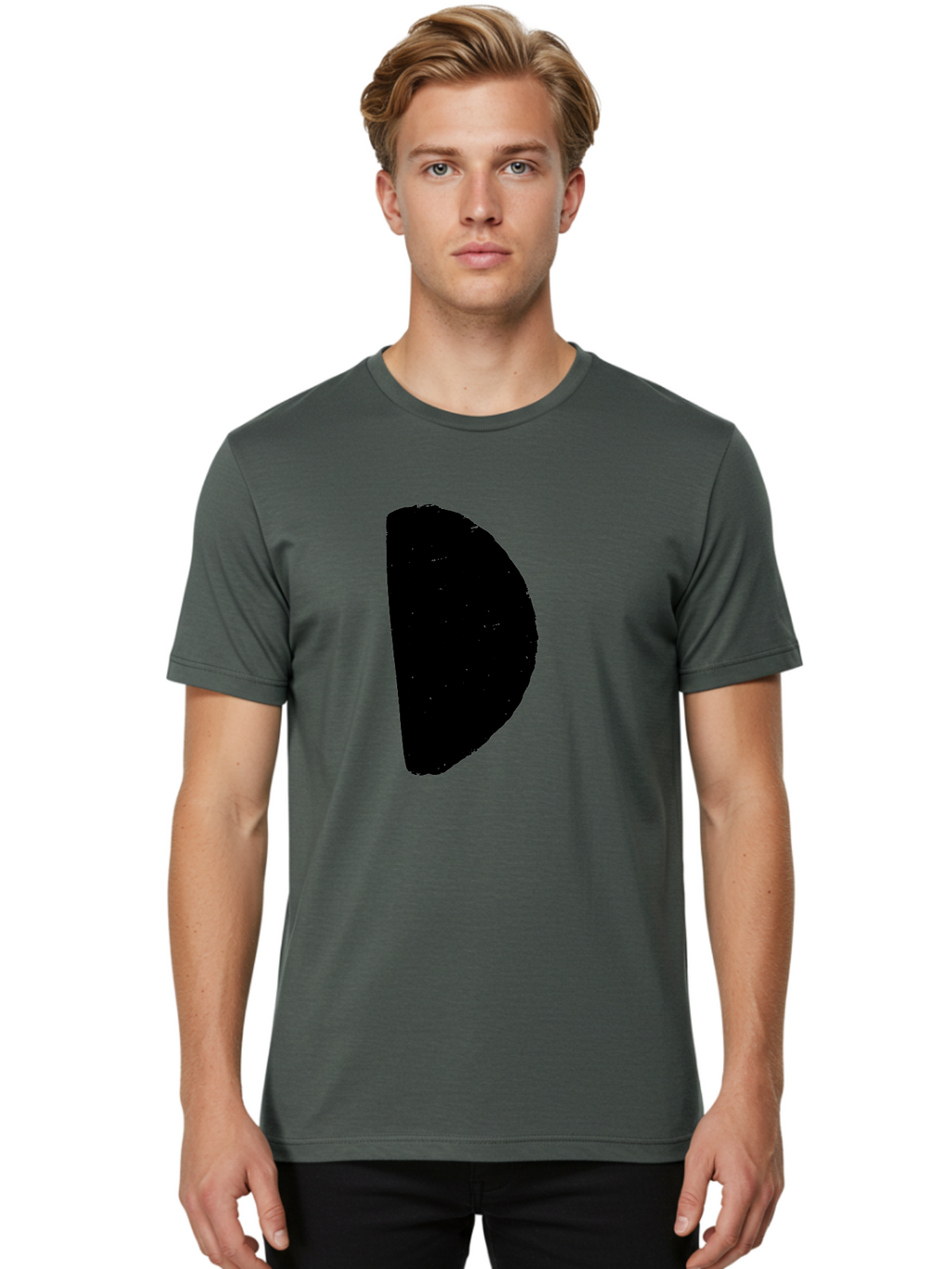 Crescent-Shape Men'S Graphic Tee, 100% Cotton, Comfortable Casual Summer Wear, Machine Washable, Pacman Character, Video Game Icon, Retro Gaming, Classic Arcade, Pixel Art, Gaming Culture, Nostalgia -  Aaa418