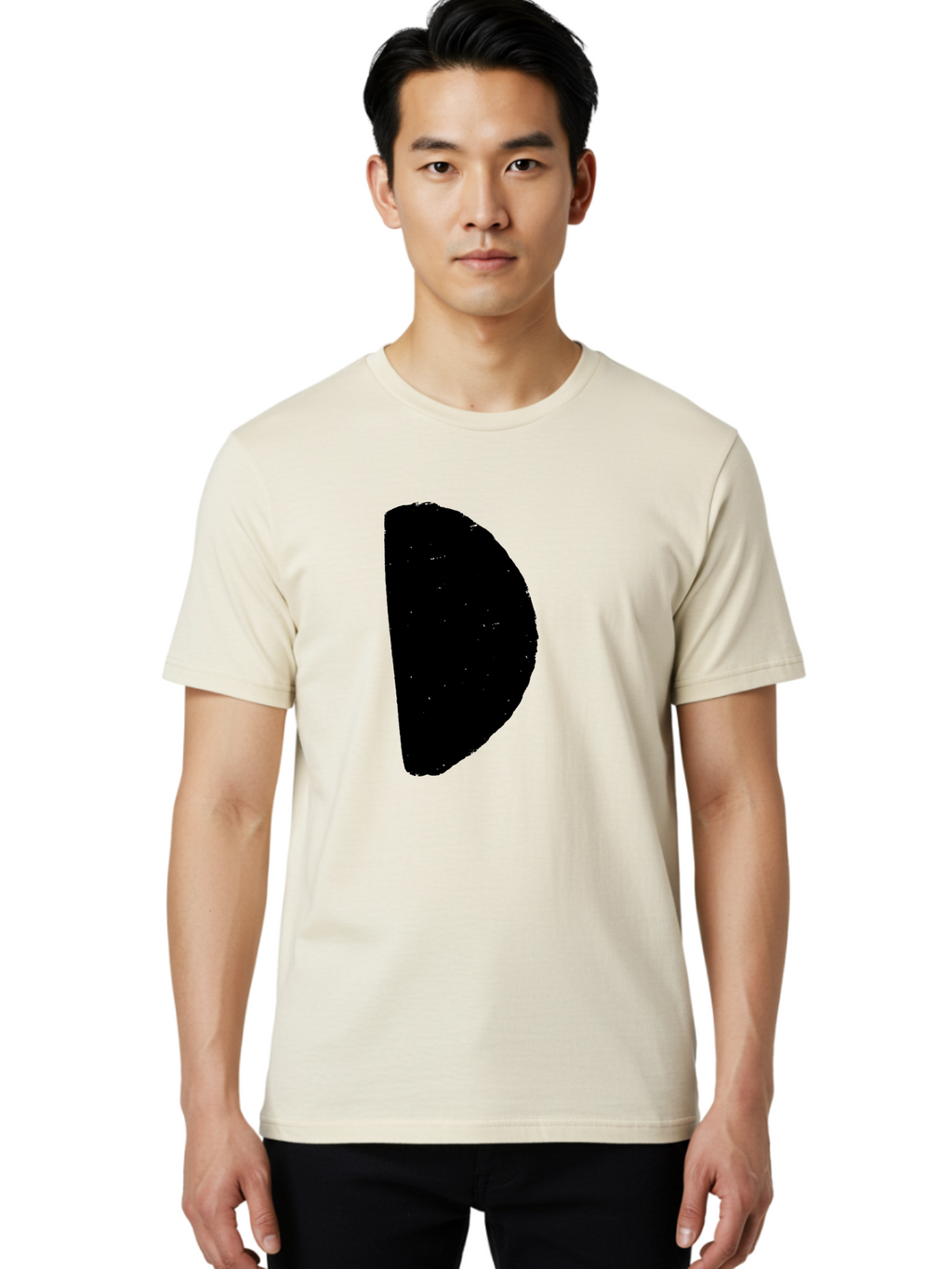 Crescent-Shape Men'S Graphic Tee, 100% Cotton, Comfortable Casual Summer Wear, Machine Washable, Pacman Character, Video Game Icon, Retro Gaming, Classic Arcade, Pixel Art, Gaming Culture, Nostalgia -  Aaa418