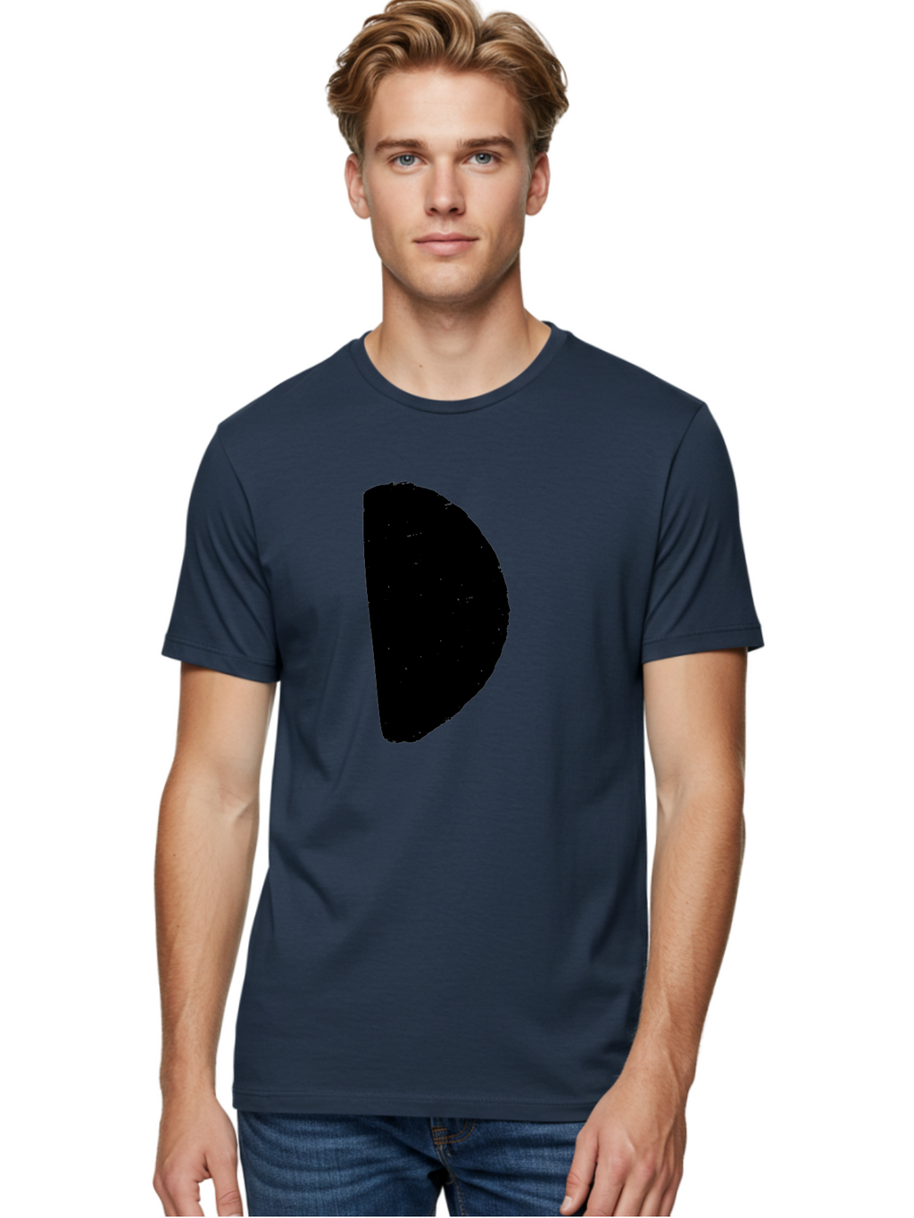 Crescent-Shape Men'S Graphic Tee, 100% Cotton, Comfortable Casual Summer Wear, Machine Washable, Pacman Character, Video Game Icon, Retro Gaming, Classic Arcade, Pixel Art, Gaming Culture, Nostalgia -  Aaa418