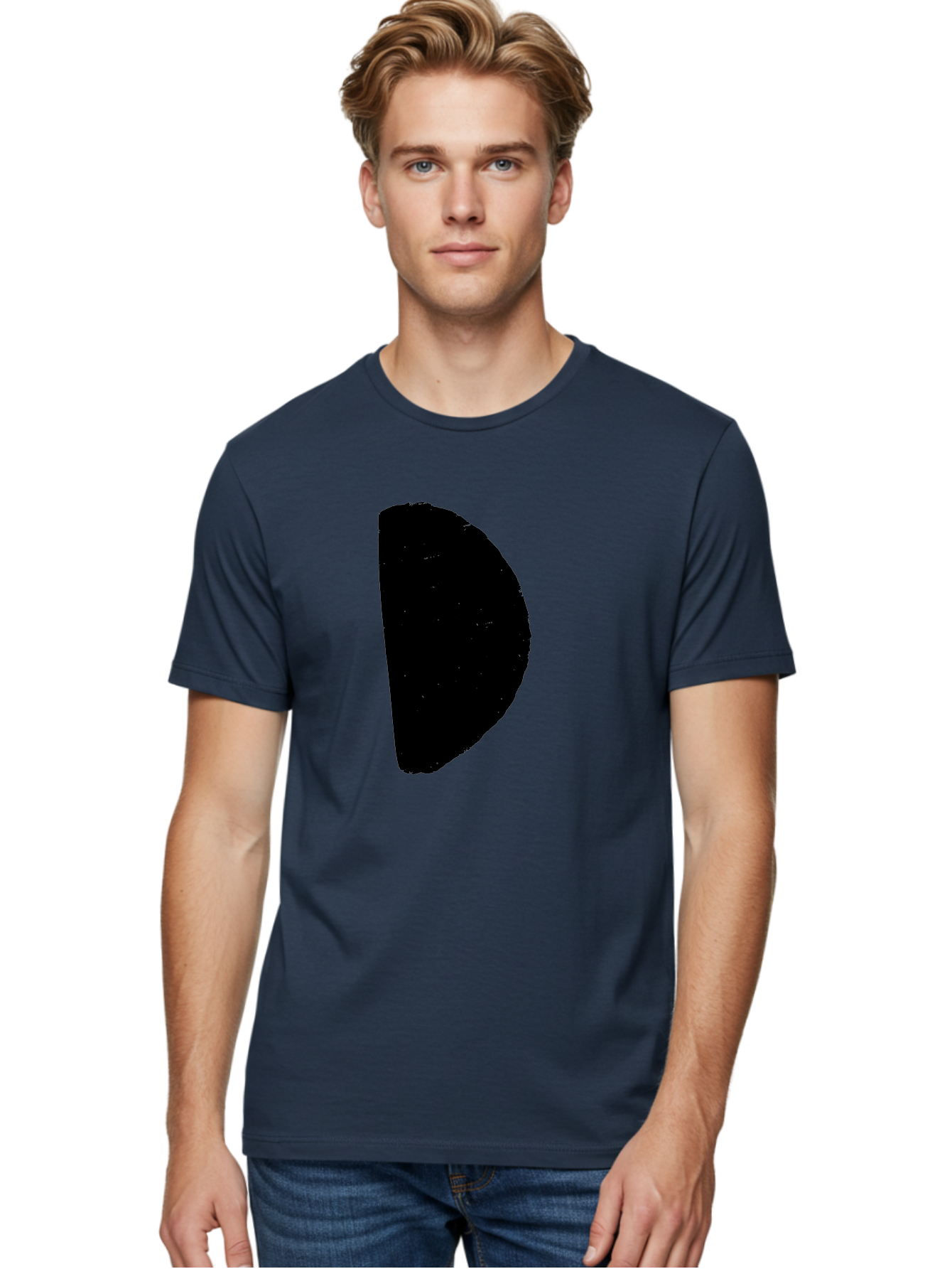 Crescent-Shape Men'S Graphic Tee, 100% Cotton, Comfortable Casual Summer Wear, Machine Washable, Pacman Character, Video Game Icon, Retro Gaming, Classic Arcade, Pixel Art, Gaming Culture, Nostalgia -  Aaa418
