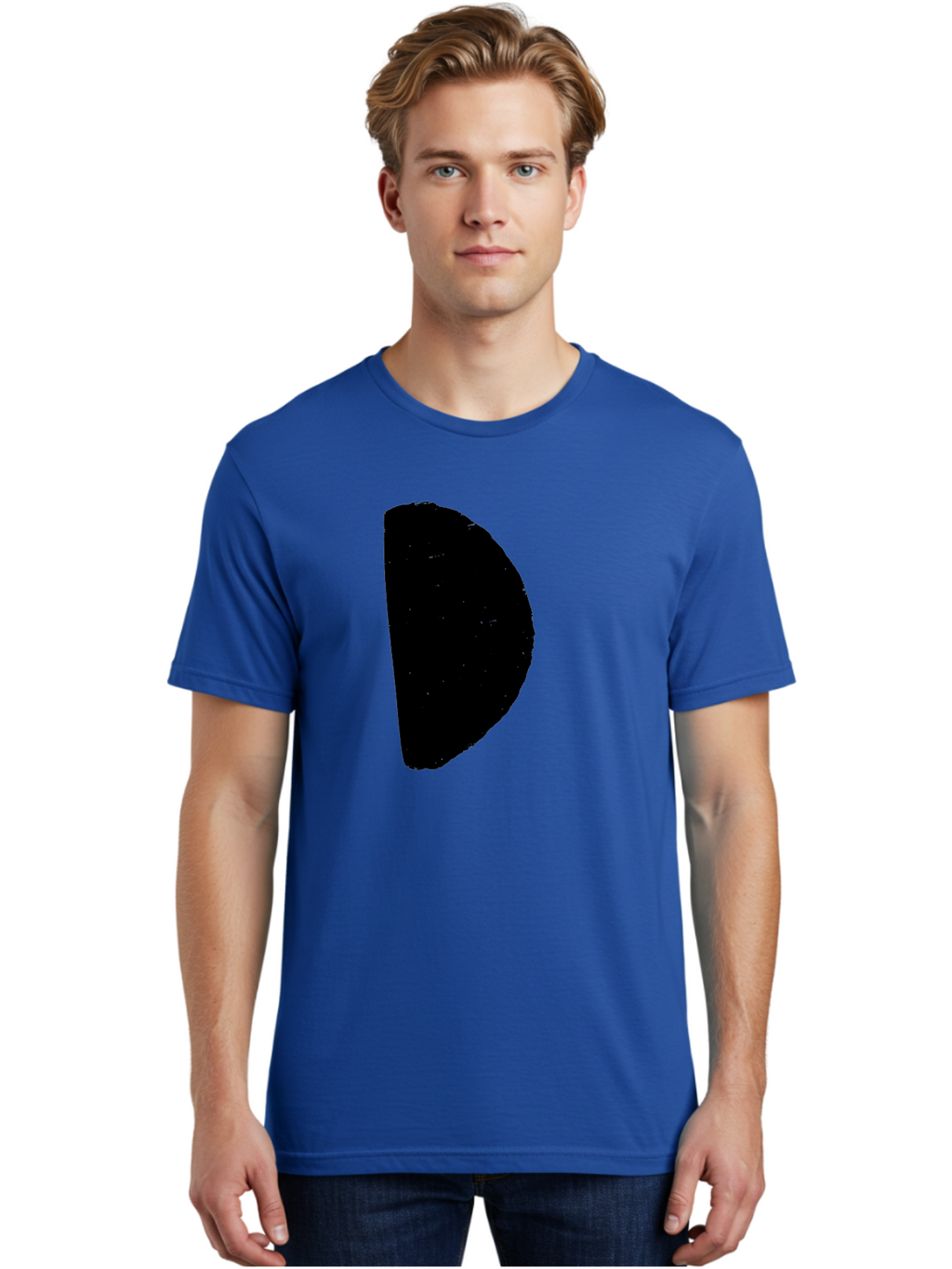 Crescent-Shape Men'S Graphic Tee, 100% Cotton, Comfortable Casual Summer Wear, Machine Washable, Pacman Character, Video Game Icon, Retro Gaming, Classic Arcade, Pixel Art, Gaming Culture, Nostalgia -  Aaa418