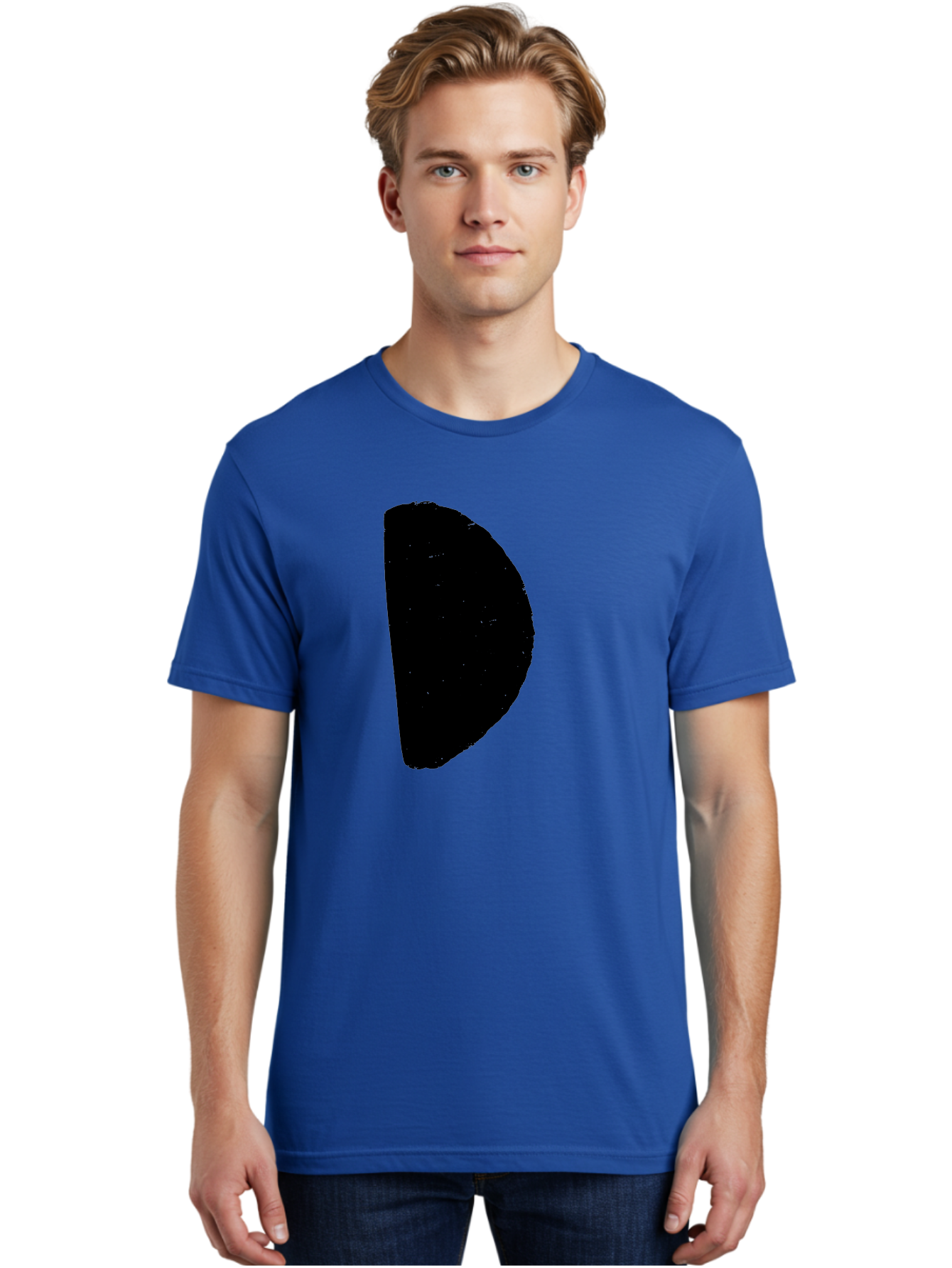 Crescent-Shape Men'S Graphic Tee, 100% Cotton, Comfortable Casual Summer Wear, Machine Washable, Pacman Character, Video Game Icon, Retro Gaming, Classic Arcade, Pixel Art, Gaming Culture, Nostalgia -  Aaa418