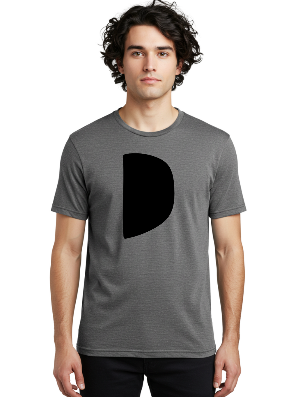 D Men'S Graphic Tee, 100% Cotton, Comfortable Casual Summer Wear, Machine Washable, Modern Typography, Bold Font, Minimalist Design, Sleek Lettering, Simple Shapes, Graphic Design Elements, Abstract Art, Black And Green Color Scheme -  Aaa421