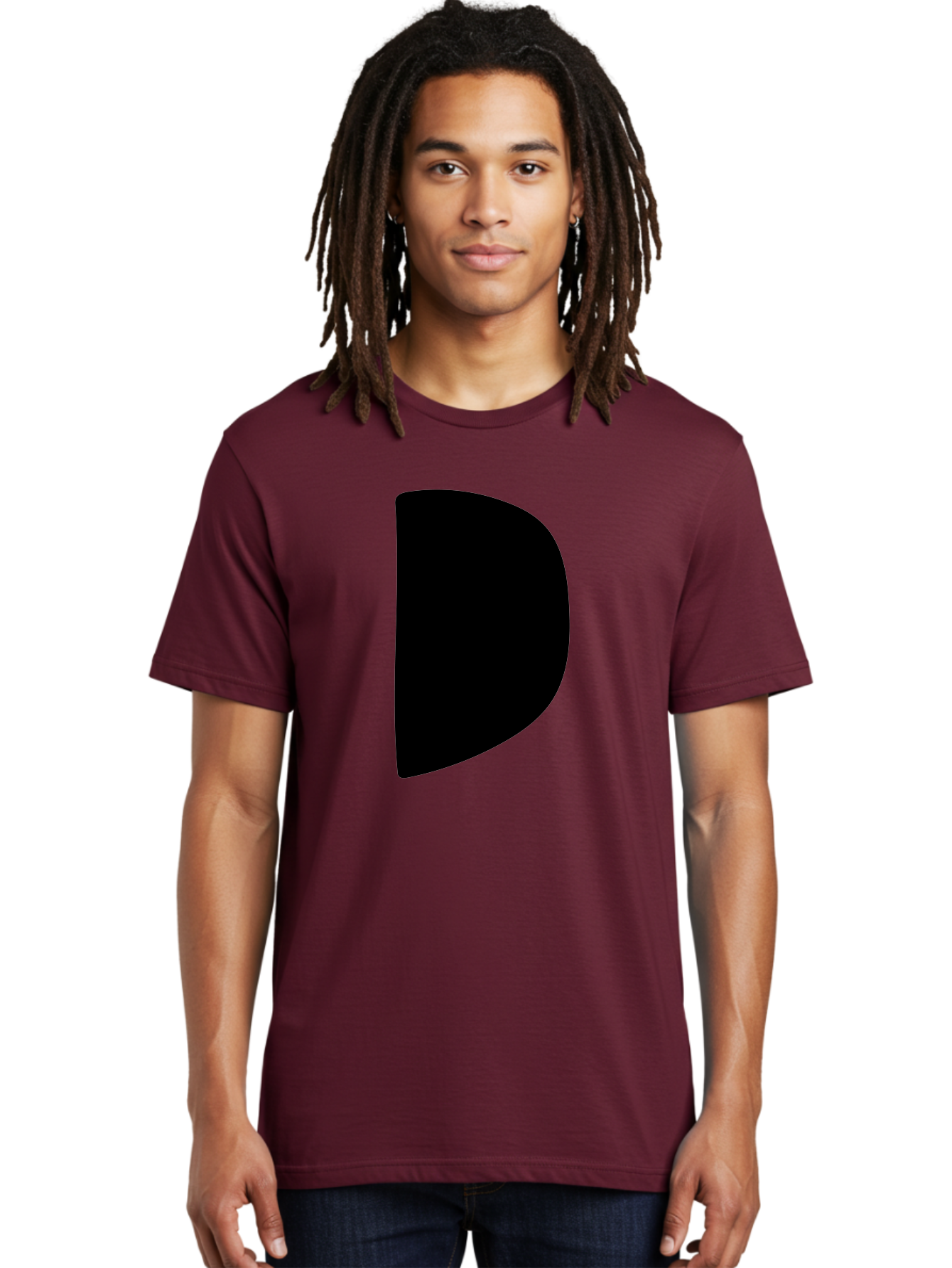 D Men'S Graphic Tee, 100% Cotton, Comfortable Casual Summer Wear, Machine Washable, Modern Typography, Bold Font, Minimalist Design, Sleek Lettering, Simple Shapes, Graphic Design Elements, Abstract Art, Black And Green Color Scheme -  Aaa421