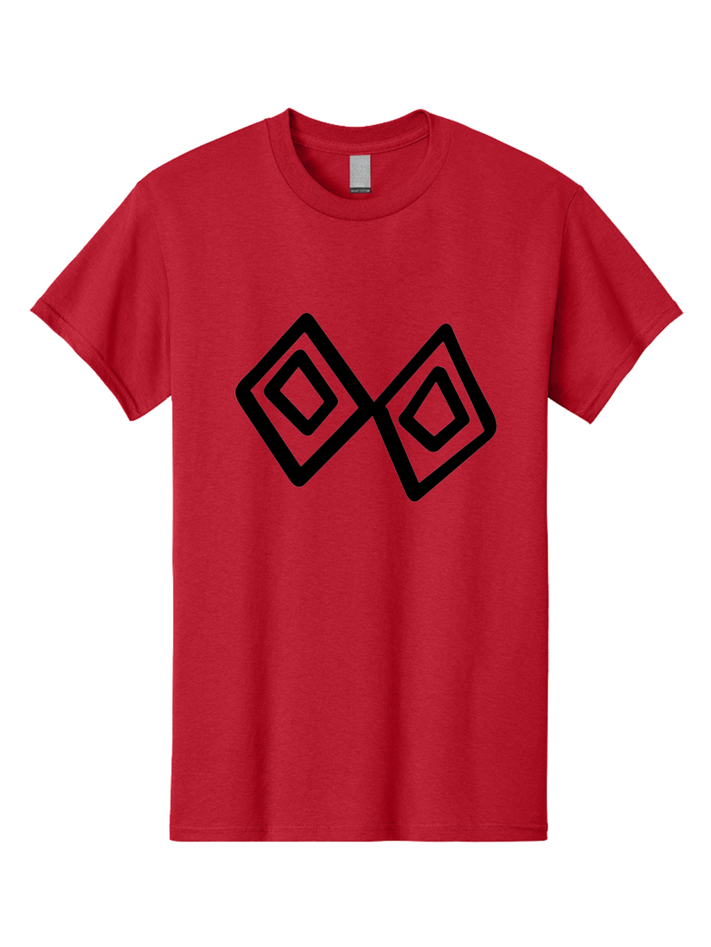 Diamond-Shapes Men'S Graphic Tee, 100% Cotton, Comfortable Casual Summer Wear, Machine Washable, Diamond Shapes, Geometric Design, Black And Green, Logo Design, Modern Graphics, Abstract Art, Symmetrical Shapes, Minimalist Logo -  Aaa423