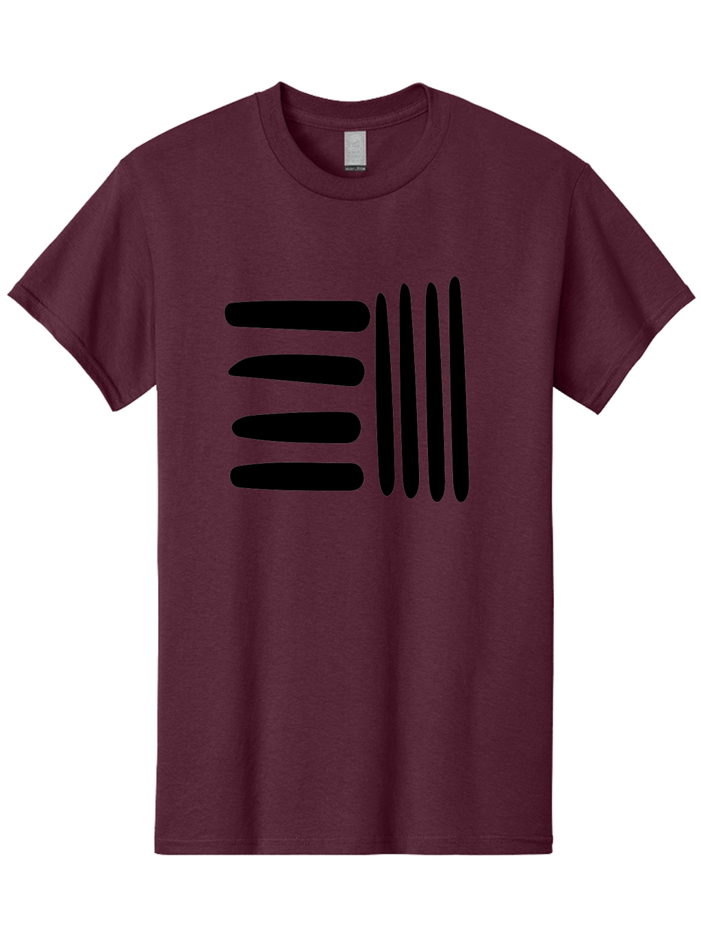 E Men'S Graphic Tee, 100% Cotton, Comfortable Casual Summer Wear, Machine Washable, Equals Sign, Mathematical Symbol, Black And Green, Graphic Design, Modern Art, Simple Shapes, Contrast Colors, Minimalist Style -  Aaa426