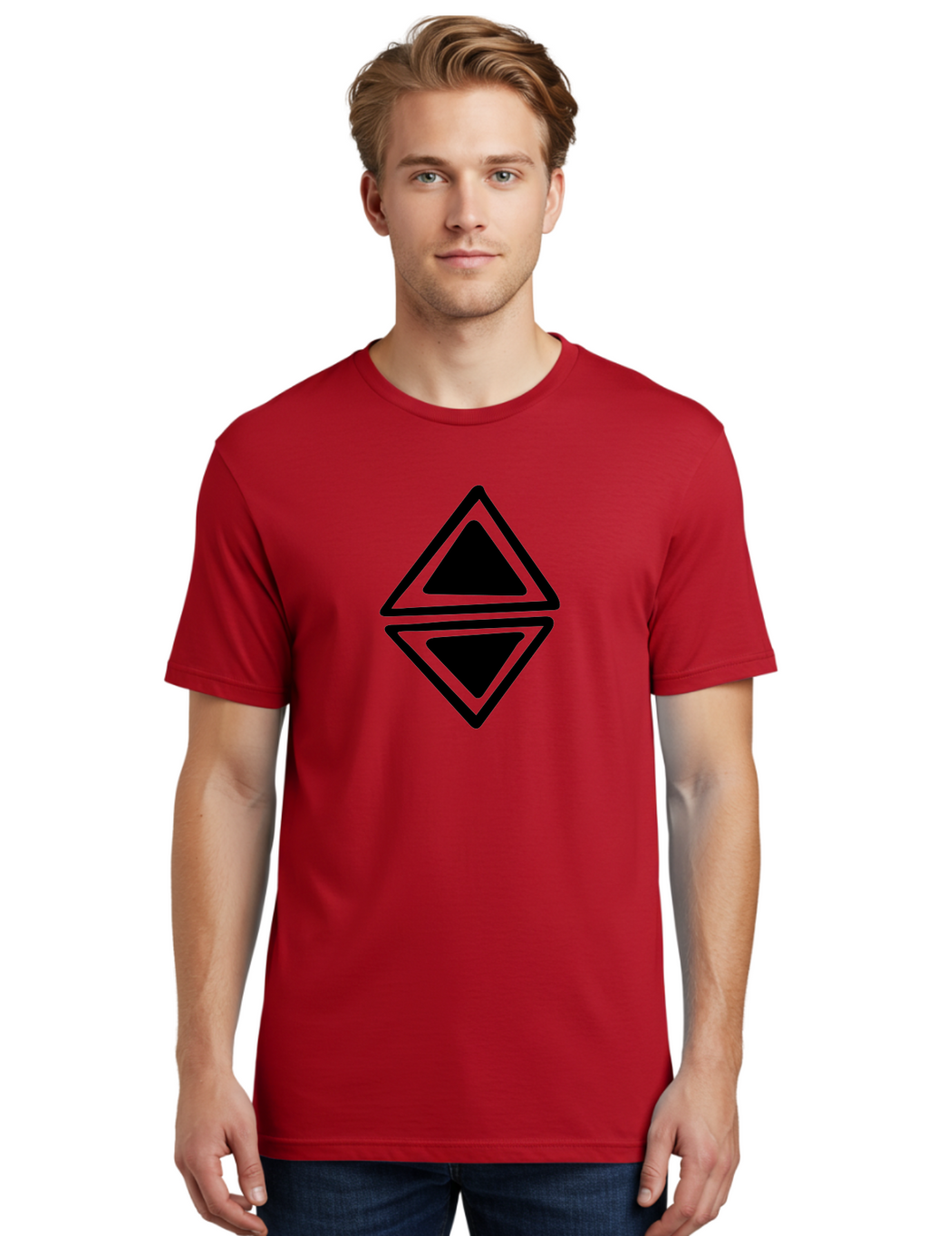Ethereum-Logo Men'S Graphic Tee, 100% Cotton, Comfortable Casual Summer Wear, Machine Washable, Solana Cryptocurrency Logo, Black Diamond Shape, Geometric Design, Cryptocurrency Symbol, Blockchain Technology, Solana Branding, -  Aaa430