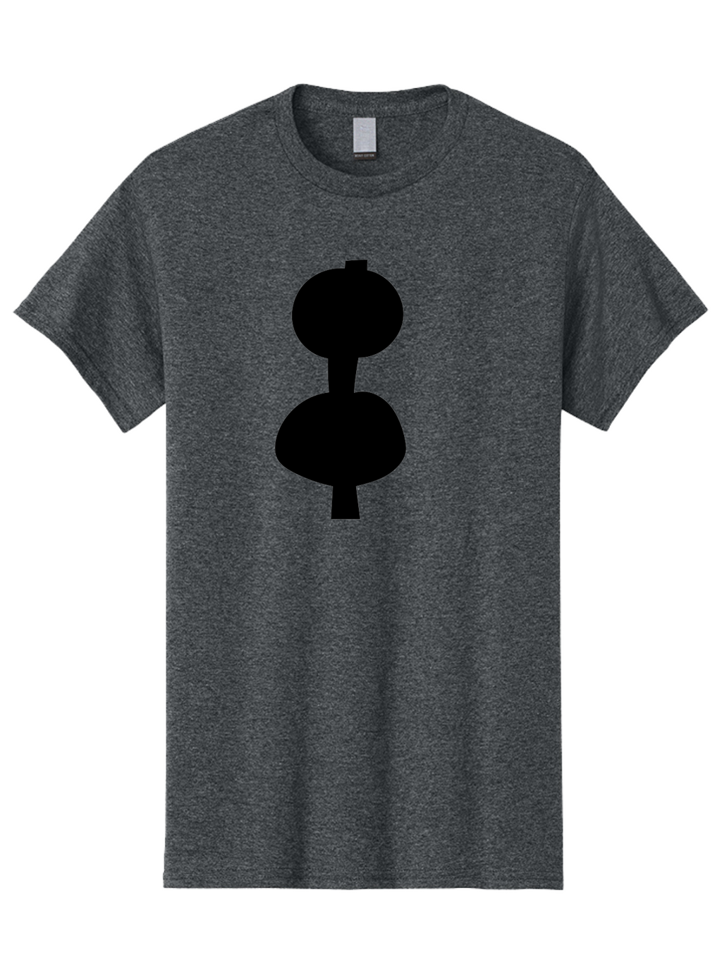 Hourglass Men'S Graphic Tee, 100% Cotton, Comfortable Casual Summer Wear, Machine Washable, Dumbbell Icon, Fitness Symbol, Gym Equipment, Workout Tool, Exercise Accessory, Physical Fitness, Bodybuilding -  Aaa437