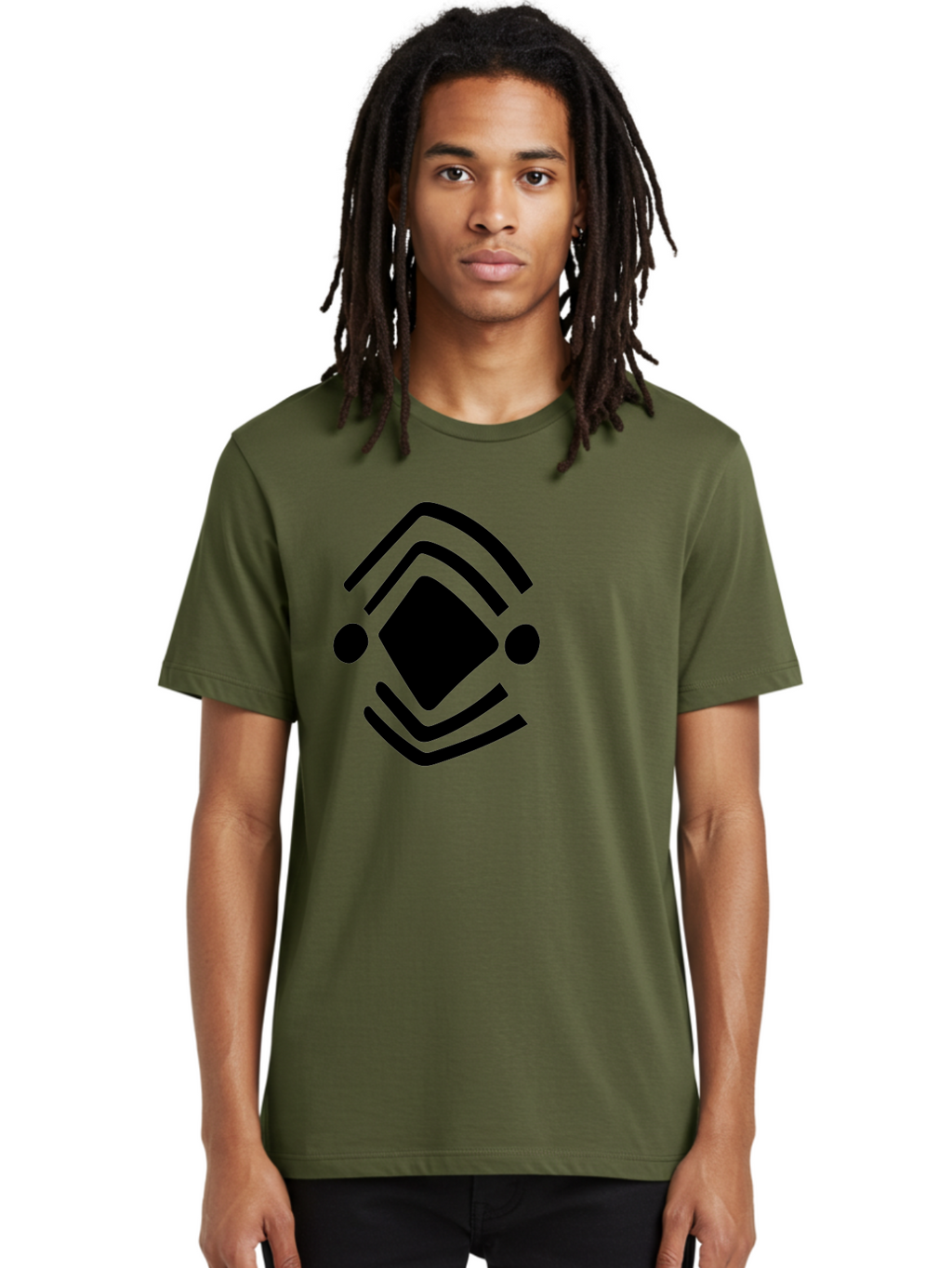Krita-Logo Men'S Graphic Tee, 100% Cotton, Comfortable Casual Summer Wear, Machine Washable, Diamond Shape, Abstract Logo, Minimalist Design, Simple Shapes, Modern Icon, Geometric Pattern, Stylized Graphic -  Aaa441