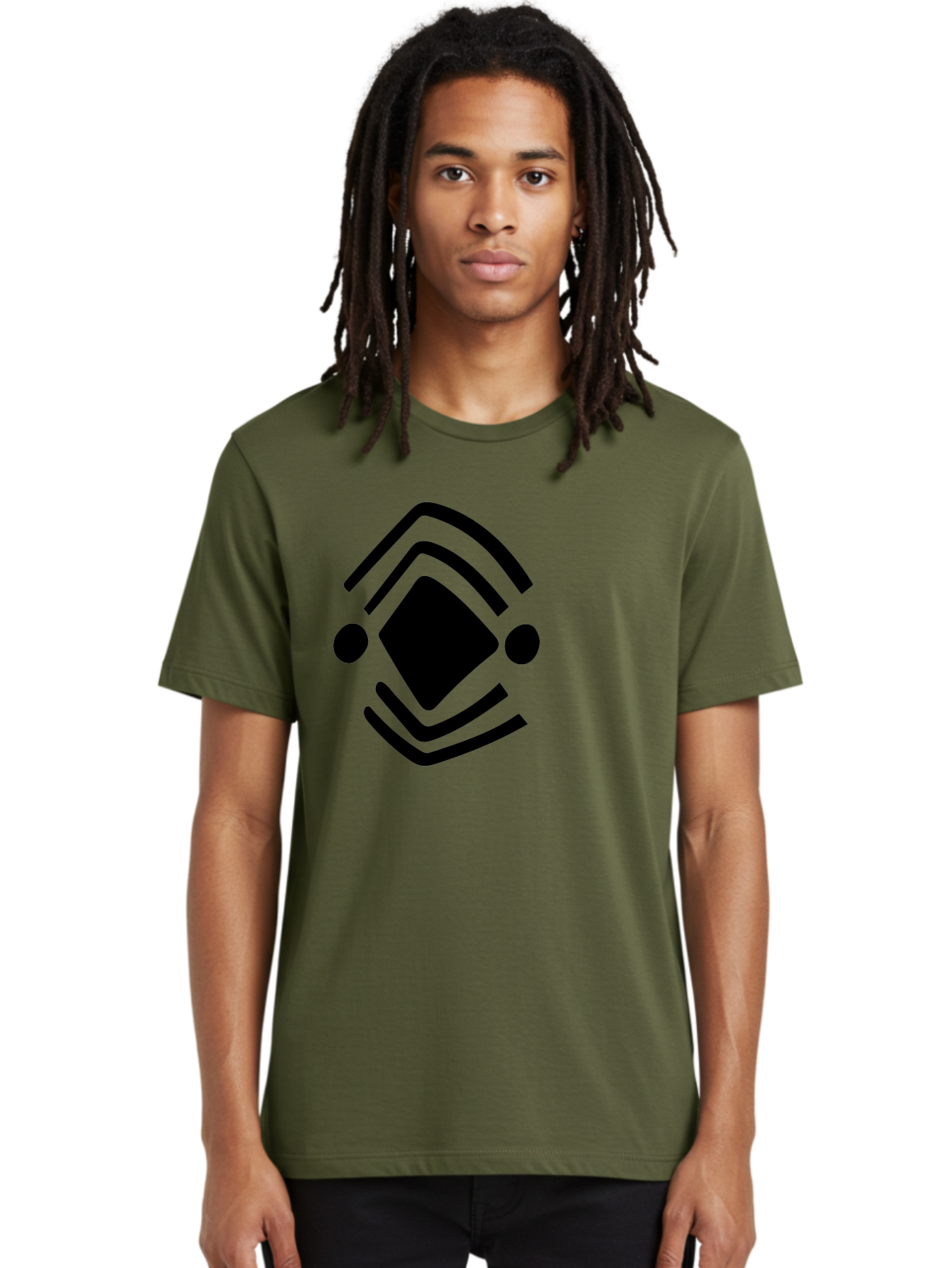 Krita-Logo Men'S Graphic Tee, 100% Cotton, Comfortable Casual Summer Wear, Machine Washable, Diamond Shape, Abstract Logo, Minimalist Design, Simple Shapes, Modern Icon, Geometric Pattern, Stylized Graphic -  Aaa441