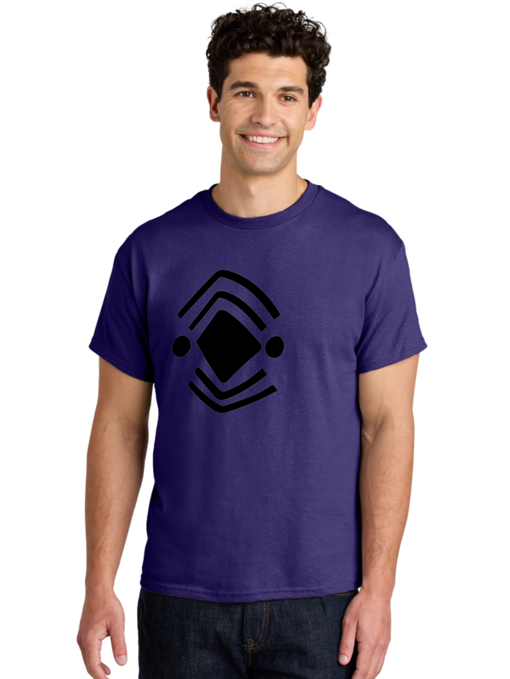 Krita-Logo Men'S Graphic Tee, 100% Cotton, Comfortable Casual Summer Wear, Machine Washable, Diamond Shape, Abstract Logo, Minimalist Design, Simple Shapes, Modern Icon, Geometric Pattern, Stylized Graphic -  Aaa441