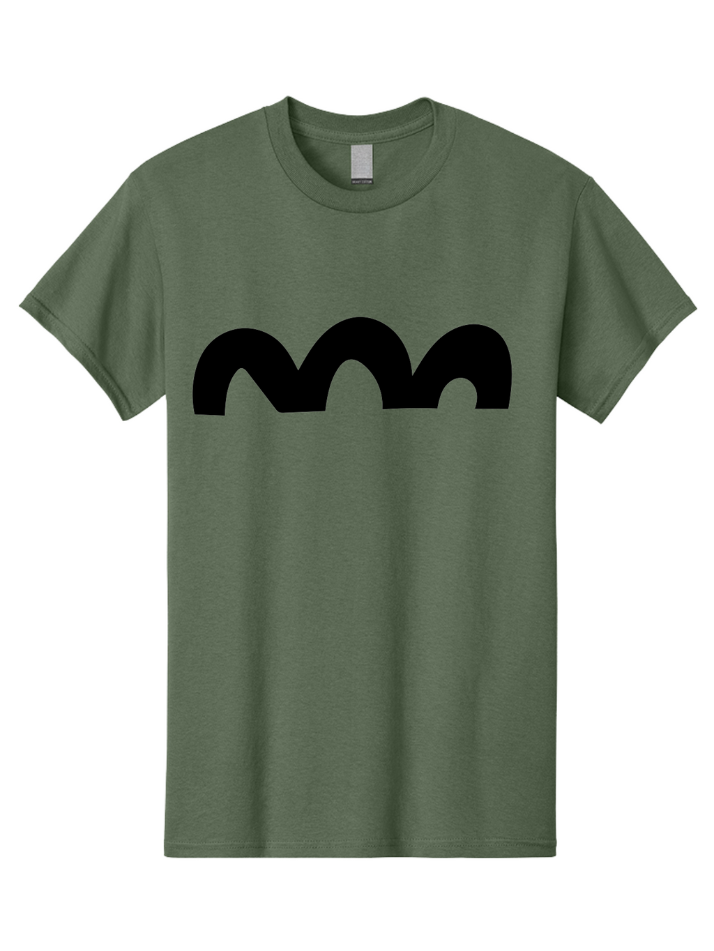 Mastodon-Logo Men'S Graphic Tee, 100% Cotton, Comfortable Casual Summer Wear, Machine Washable, Mastodon Logo, Black Logo, Stylized Letter M, Simple Design, Bold Typography, Social Media Icon -  Aaa462