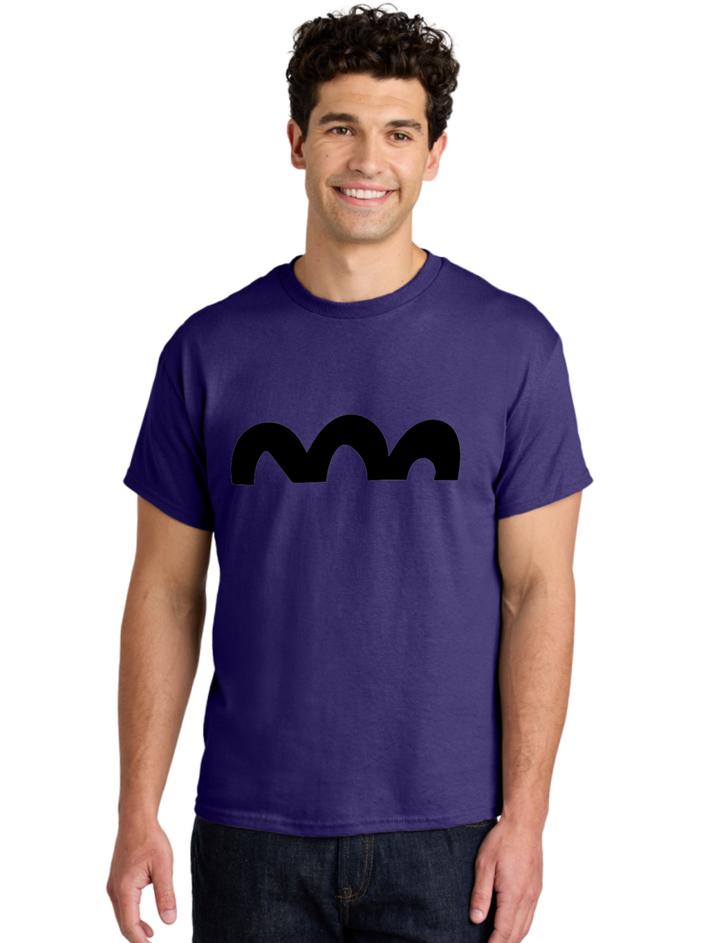 Mastodon-Logo Men'S Graphic Tee, 100% Cotton, Comfortable Casual Summer Wear, Machine Washable, Mastodon Logo, Black Logo, Stylized Letter M, Simple Design, Bold Typography, Social Media Icon -  Aaa462