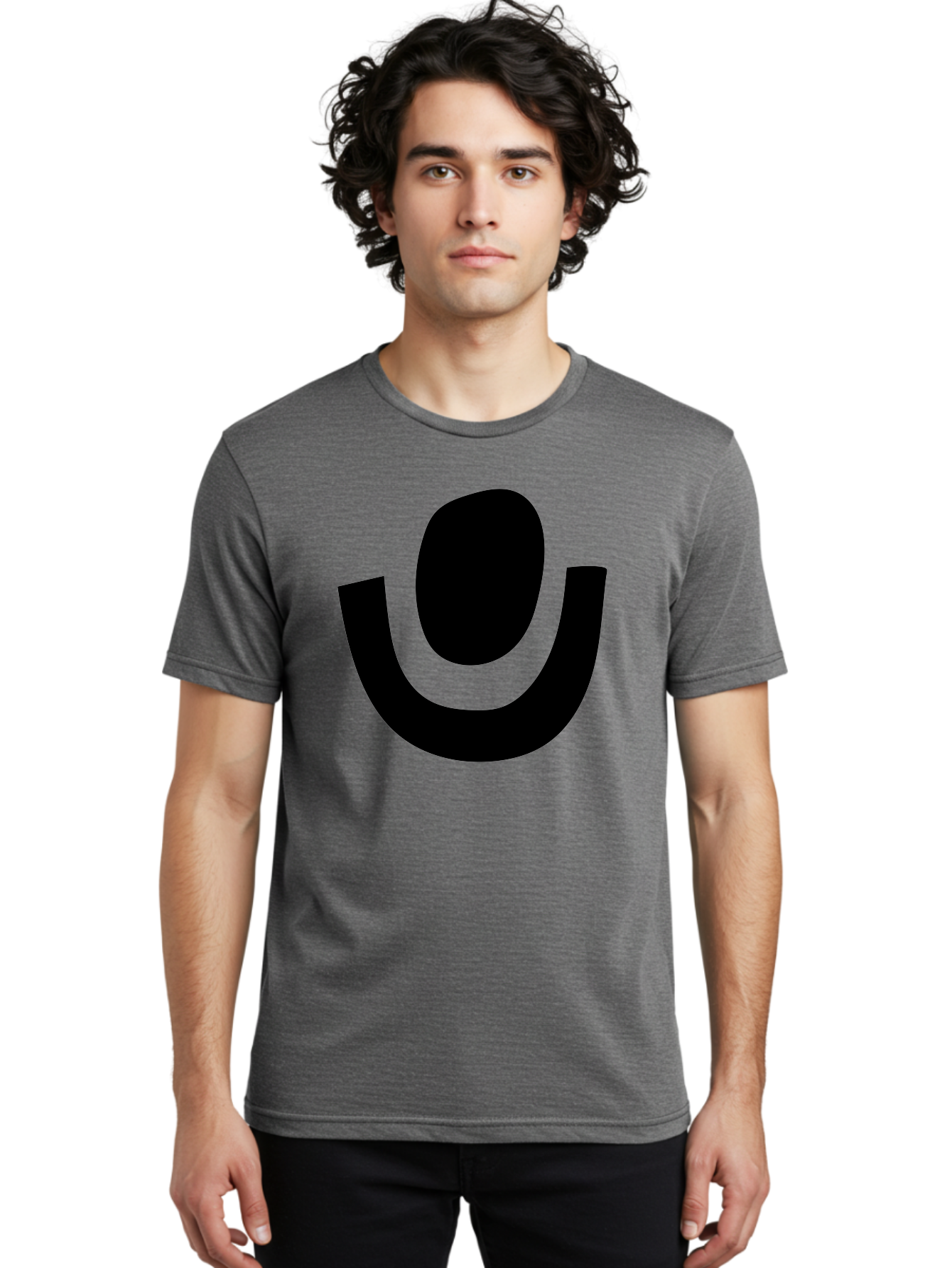 Microphone-Icon Men'S Graphic Tee, 100% Cotton, Comfortable Casual Summer Wear, Machine Washable, Microphone Icon, Voice Recording, Podcasting, Music, Audio Equipment, Black Silhouette, Simple Design, Modern Logo -  Aaa464