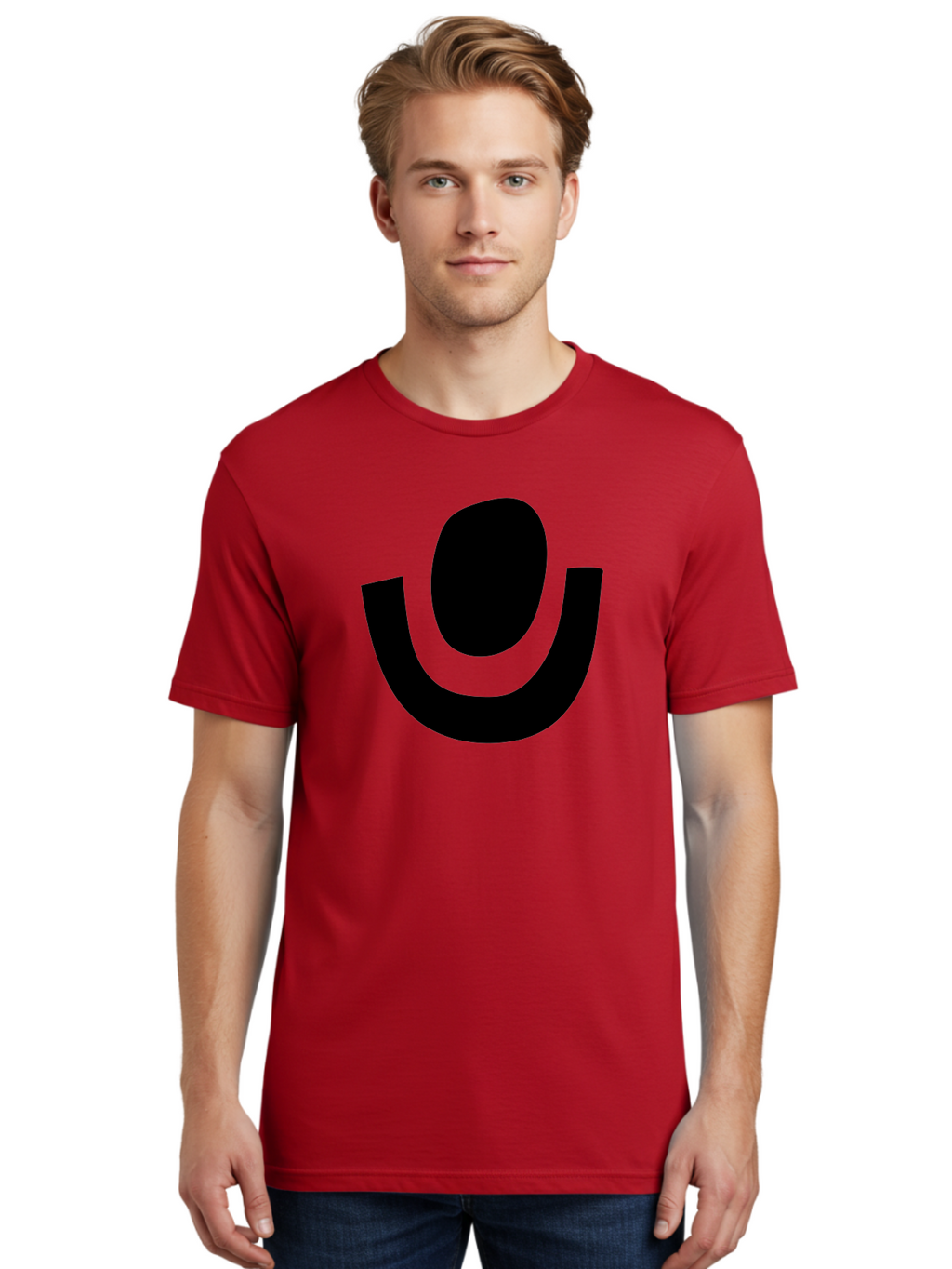 Microphone-Icon Men'S Graphic Tee, 100% Cotton, Comfortable Casual Summer Wear, Machine Washable, Microphone Icon, Voice Recording, Podcasting, Music, Audio Equipment, Black Silhouette, Simple Design, Modern Logo -  Aaa464