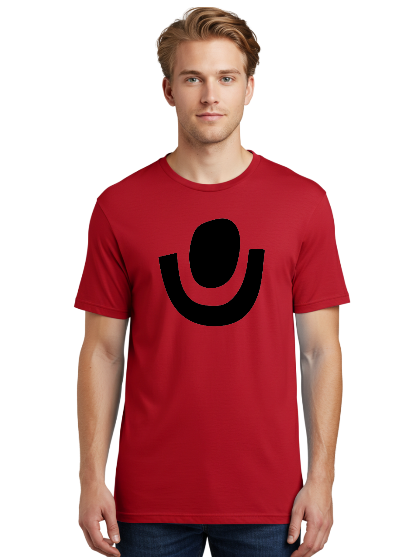 Microphone-Icon Men'S Graphic Tee, 100% Cotton, Comfortable Casual Summer Wear, Machine Washable, Microphone Icon, Voice Recording, Podcasting, Music, Audio Equipment, Black Silhouette, Simple Design, Modern Logo -  Aaa464
