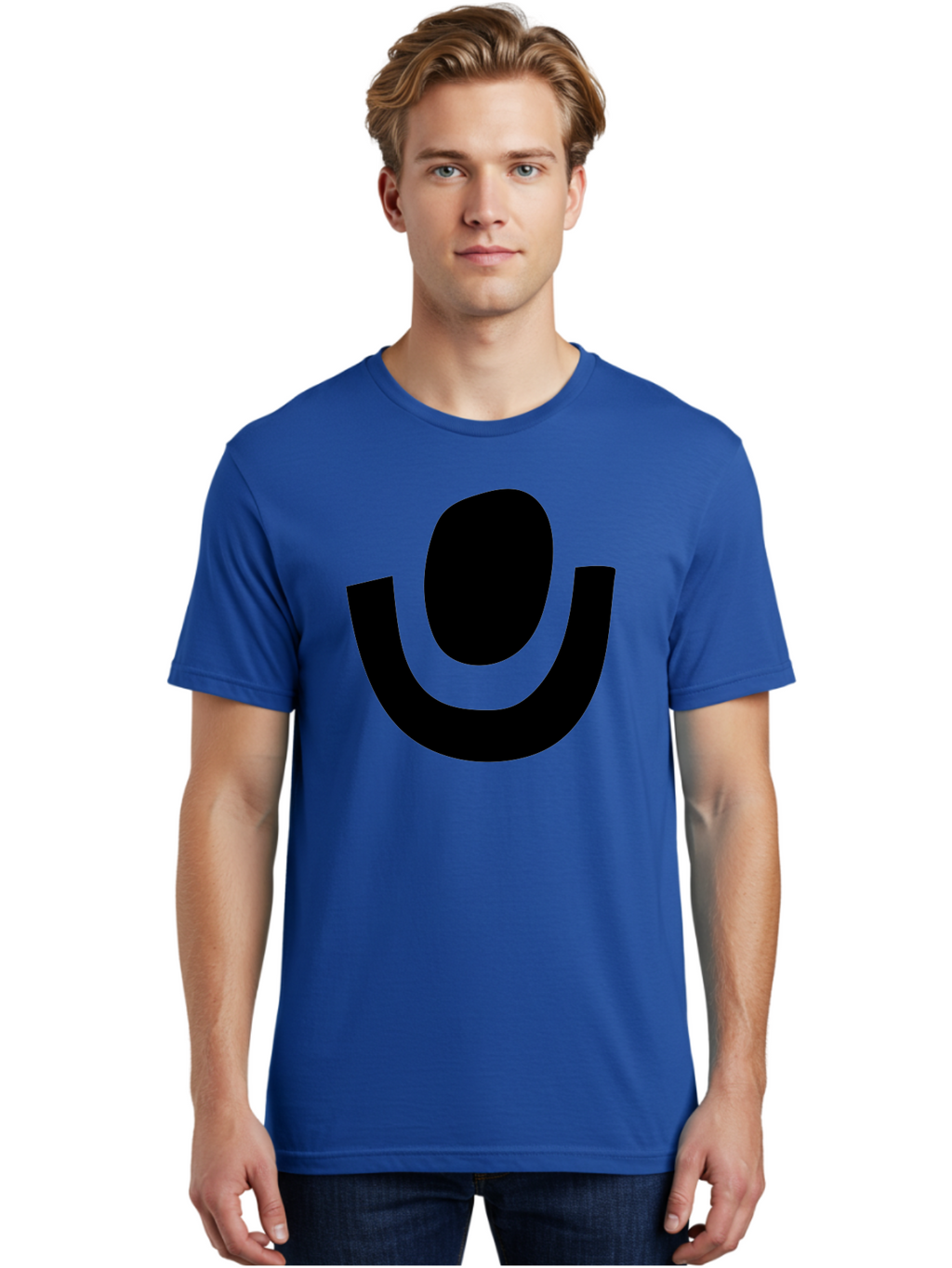 Microphone-Icon Men'S Graphic Tee, 100% Cotton, Comfortable Casual Summer Wear, Machine Washable, Microphone Icon, Voice Recording, Podcasting, Music, Audio Equipment, Black Silhouette, Simple Design, Modern Logo -  Aaa464