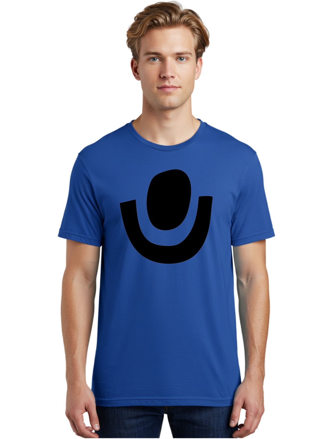 Microphone-Icon Men'S Graphic Tee, 100% Cotton, Comfortable Casual Summer Wear, Machine Washable, Microphone Icon, Voice Recording, Podcasting, Music, Audio Equipment, Black Silhouette, Simple Design, Modern Logo -  Aaa464