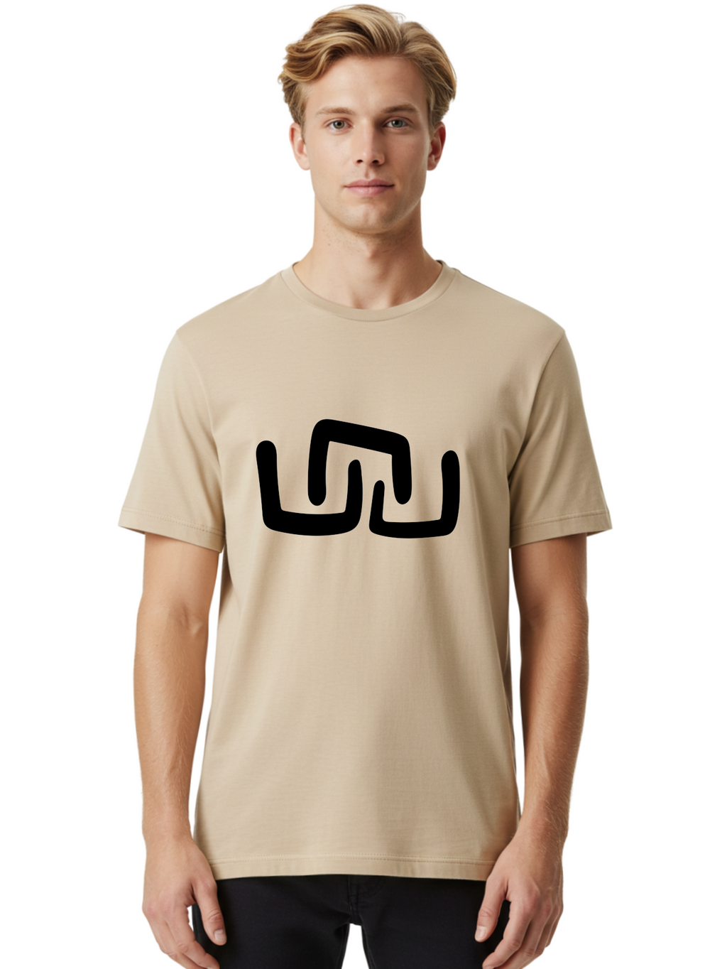 Mt Men'S Graphic Tee, 100% Cotton, Comfortable Casual Summer Wear, Machine Washable, Stylized Letters, Bold Font, Abstract Design, Modern Typography, Minimalist Art, Sleek Lines, Simple Shapes -  Aaa469