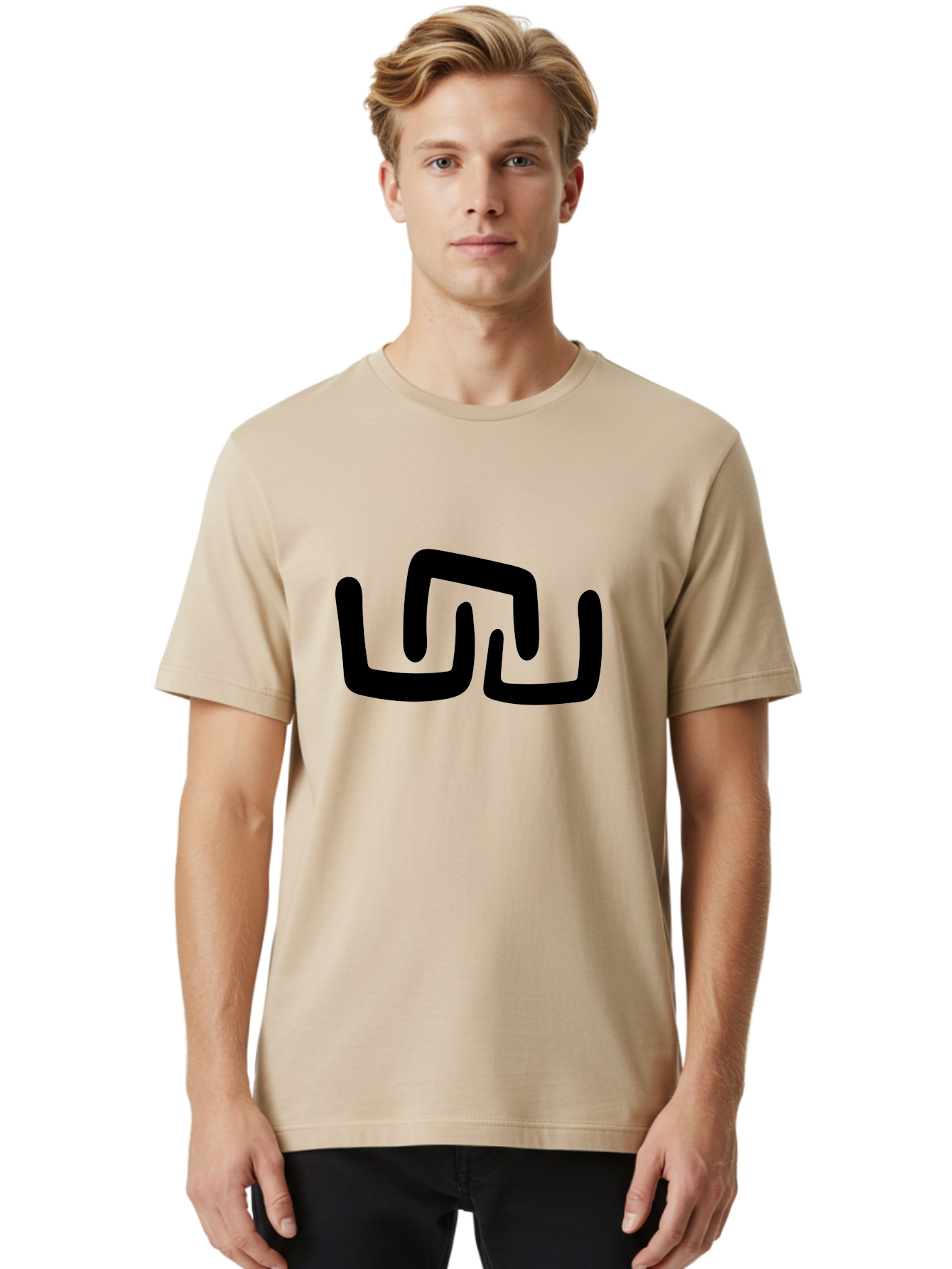 Mt Men'S Graphic Tee, 100% Cotton, Comfortable Casual Summer Wear, Machine Washable, Stylized Letters, Bold Font, Abstract Design, Modern Typography, Minimalist Art, Sleek Lines, Simple Shapes -  Aaa469