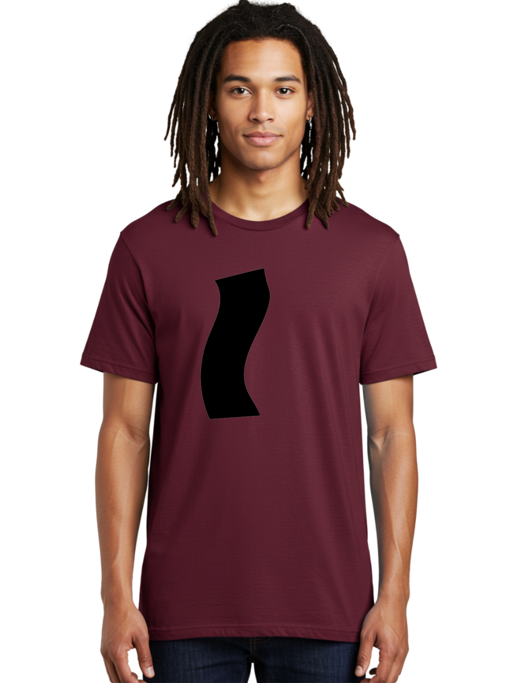 S Men'S Graphic Tee, 100% Cotton, Comfortable Casual Summer Wear, Machine Washable, Stylized Letter, Abstract Design, Minimalist Art, Bold Font, Modern Graphic, Sleek Typography, Simple Shape -  Aaa480