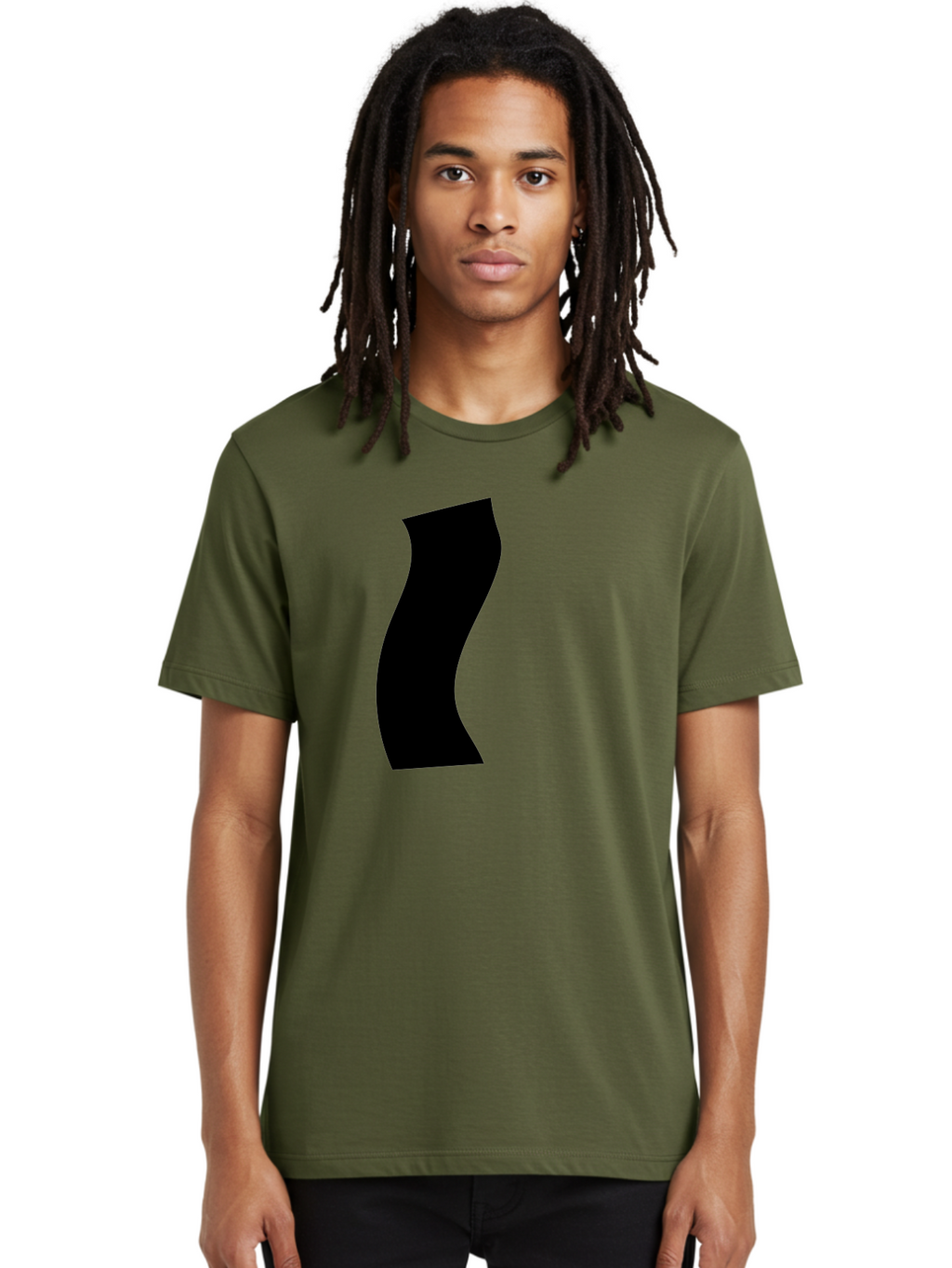 S Men'S Graphic Tee, 100% Cotton, Comfortable Casual Summer Wear, Machine Washable, Stylized Letter, Abstract Design, Minimalist Art, Bold Font, Modern Graphic, Sleek Typography, Simple Shape -  Aaa480
