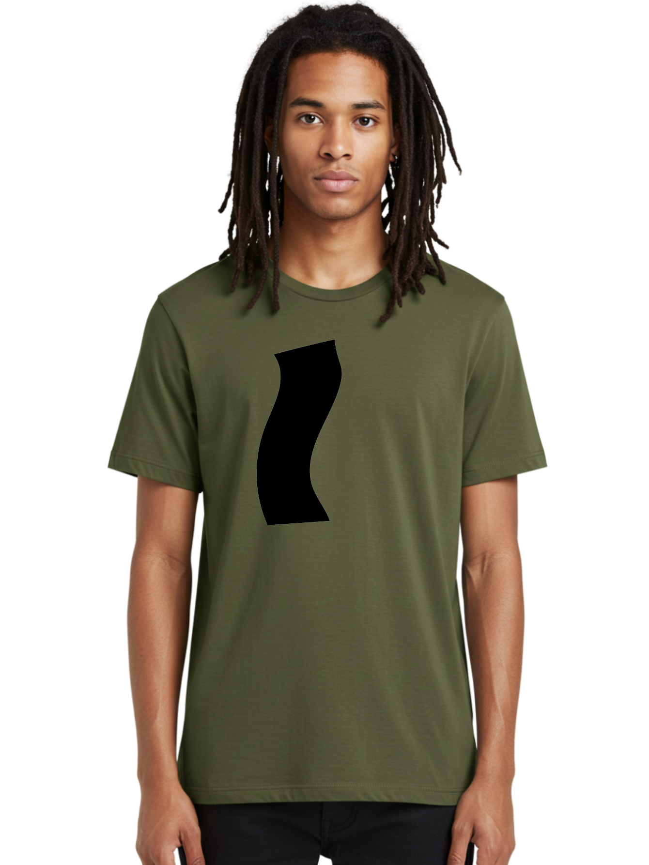 S Men'S Graphic Tee, 100% Cotton, Comfortable Casual Summer Wear, Machine Washable, Stylized Letter, Abstract Design, Minimalist Art, Bold Font, Modern Graphic, Sleek Typography, Simple Shape -  Aaa480