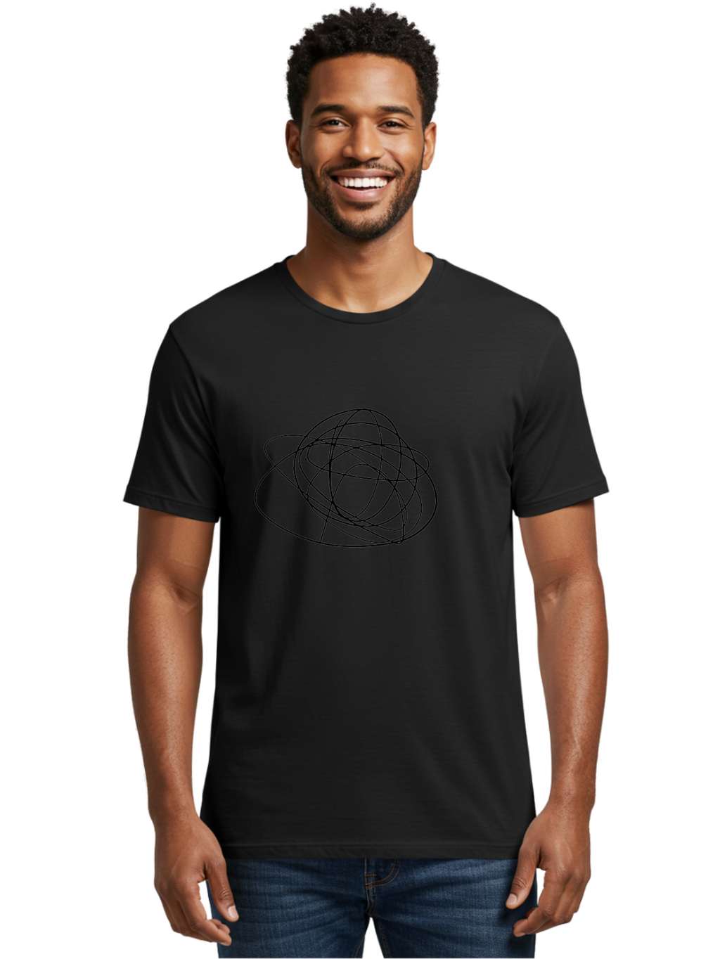 Scribble-3 Men'S Graphic Tee, 100% Cotton, Comfortable Casual Summer Wear, Machine Washable, Scribbled Lines, Hand Drawn Art, Abstract Design, Creative Expression, Messy Lines, Artistic Freedom, Loose Strokes -  Aaa483