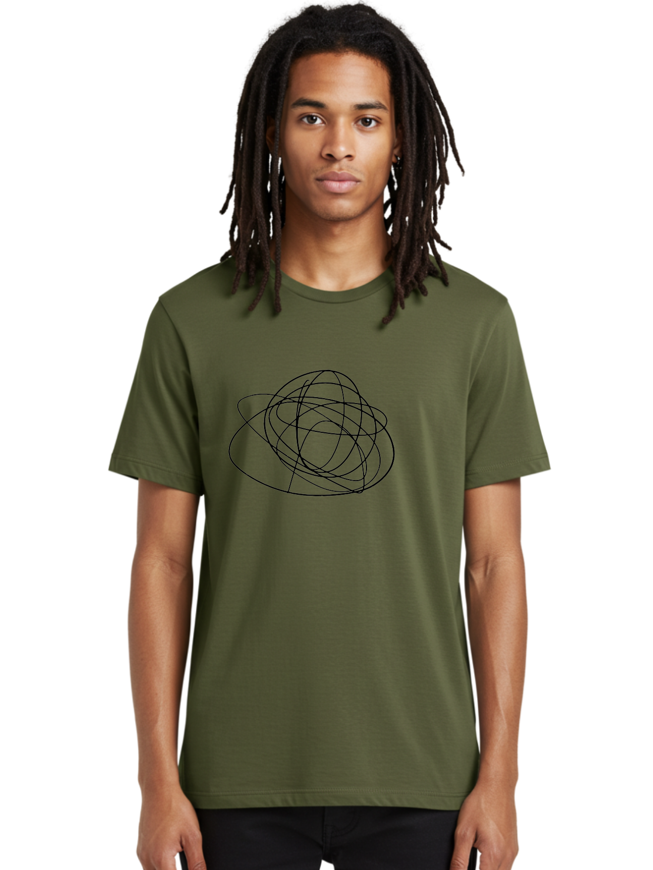 Scribble-3 Men'S Graphic Tee, 100% Cotton, Comfortable Casual Summer Wear, Machine Washable, Scribbled Lines, Hand Drawn Art, Abstract Design, Creative Expression, Messy Lines, Artistic Freedom, Loose Strokes -  Aaa483