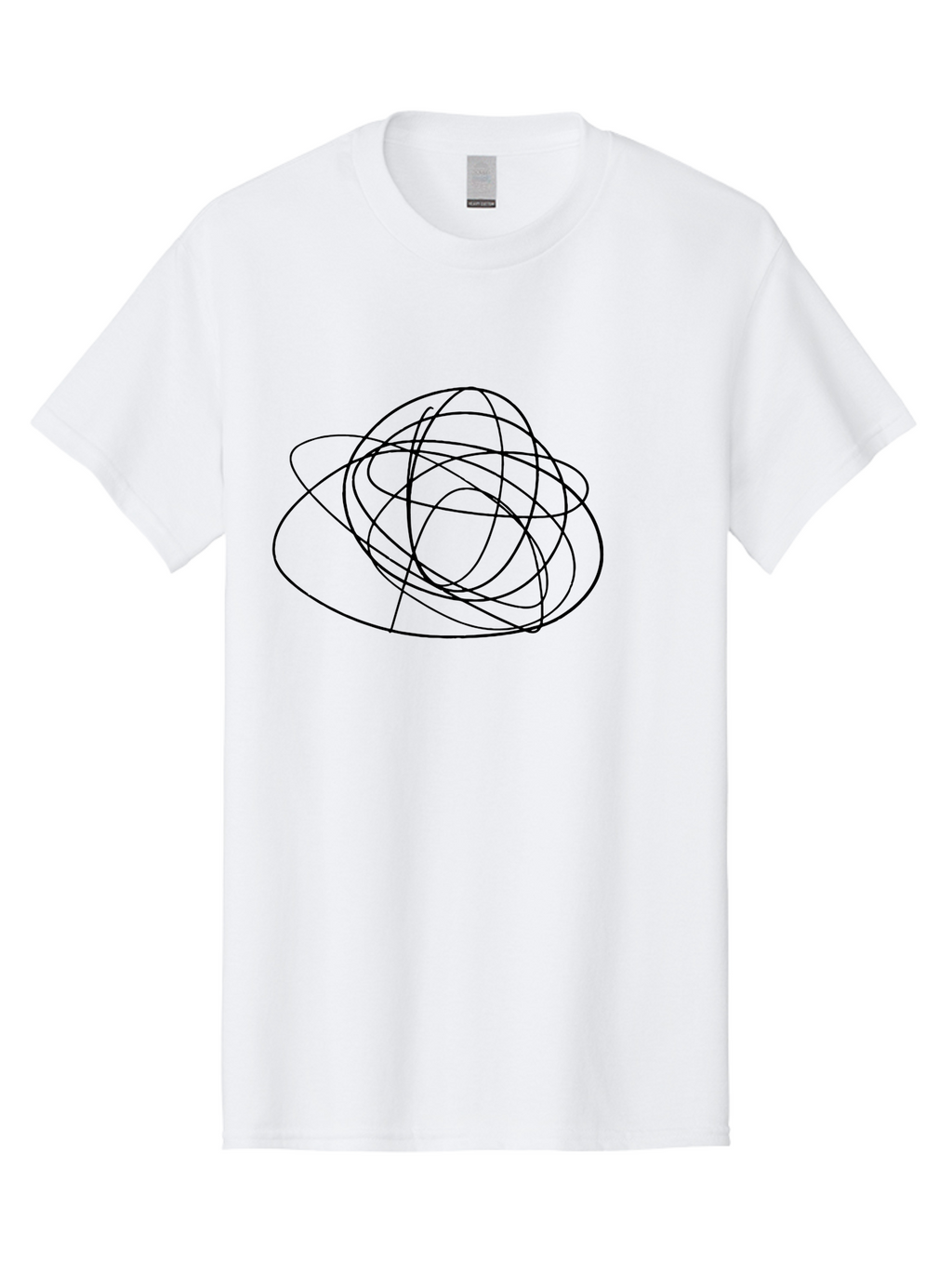 Scribble-3 Men'S Graphic Tee, 100% Cotton, Comfortable Casual Summer Wear, Machine Washable, Scribbled Lines, Hand Drawn Art, Abstract Design, Creative Expression, Messy Lines, Artistic Freedom, Loose Strokes -  Aaa483