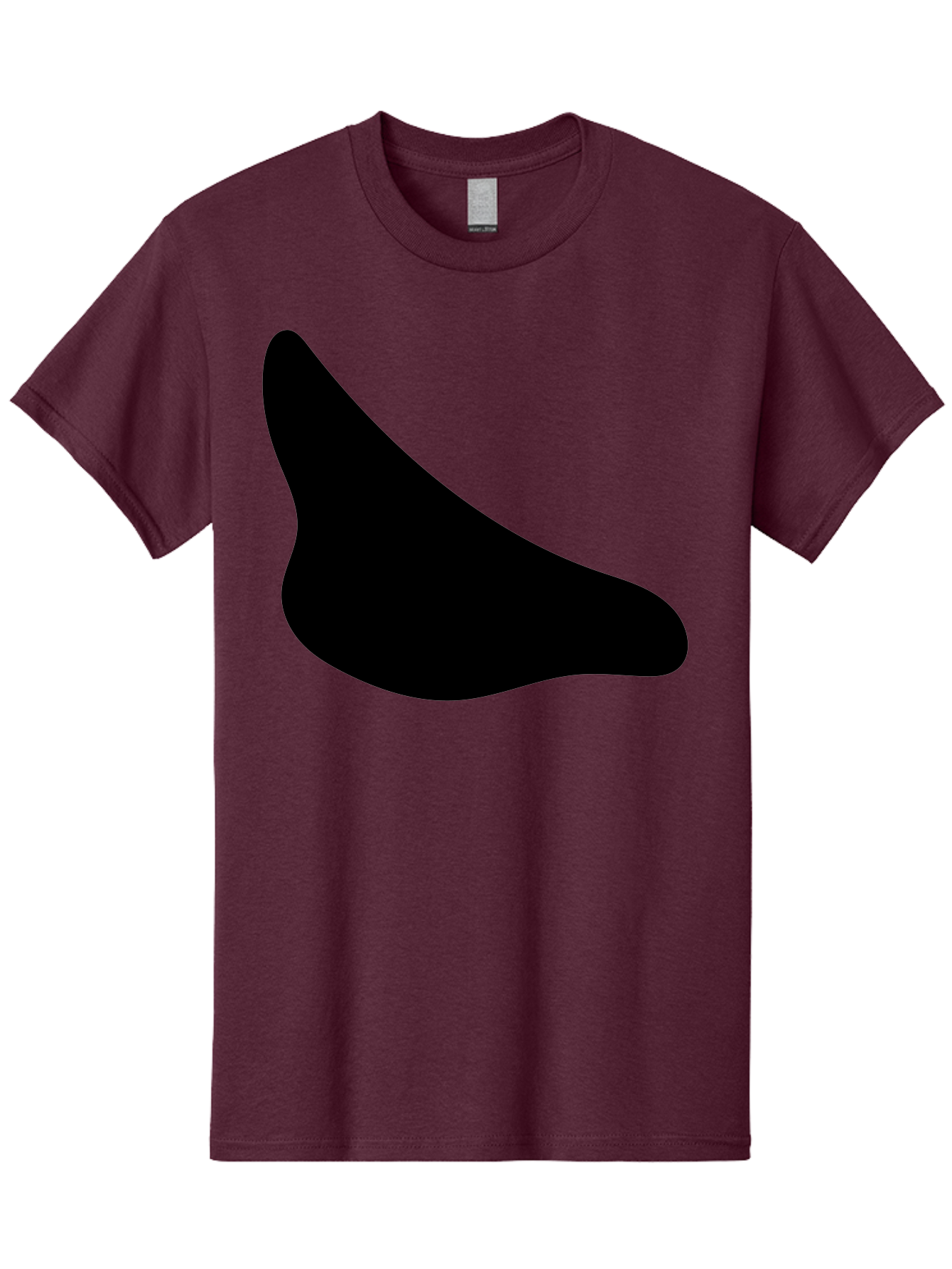 Stylized-Foot Men'S Graphic Tee, 100% Cotton, Comfortable Casual Summer Wear, Machine Washable, Shoe Sole, Footwear Design, Minimalist Shape, Black Silhouette, Simple Graphic, Modern Style -  Aaa494