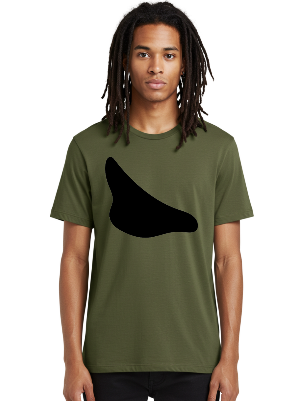 Stylized-Foot Men'S Graphic Tee, 100% Cotton, Comfortable Casual Summer Wear, Machine Washable, Shoe Sole, Footwear Design, Minimalist Shape, Black Silhouette, Simple Graphic, Modern Style -  Aaa494