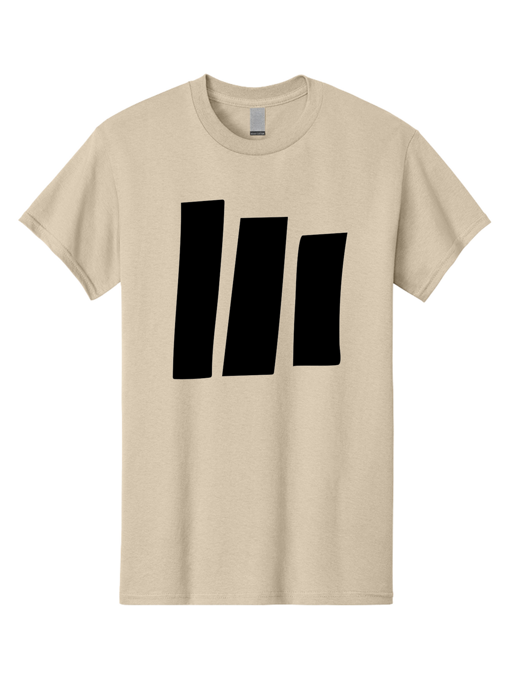 Three-Black-Bars Men'S Graphic Tee, 100% Cotton, Comfortable Casual Summer Wear, Machine Washable, Equalizer Bars, Music Visualization, Audio Levels, Sound Waves, Music Technology, Beat Detection, Frequency Analysis -  Aaa496