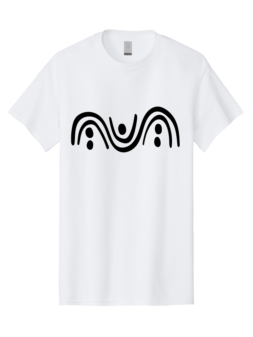 Three-Black-Dots Men'S Graphic Tee, 100% Cotton, Comfortable Casual Summer Wear, Machine Washable, Modern Art, Minimalist Design, Abstract Shapes, Black Lines, Stylized Dots, Contemporary Graphic, Simple Icon -  Aaa497