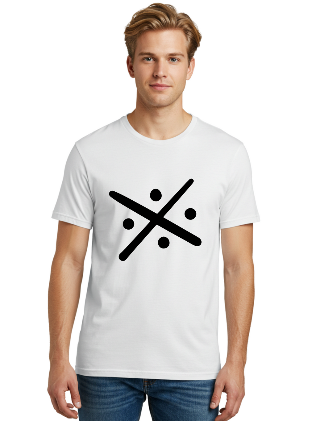 Tic-Tac-Toe Men'S Graphic Tee, 100% Cotton, Comfortable Casual Summer Wear, Machine Washable, Tic Tac Toe Game, Strategy Game, Two-Player Game, Simple Graphics, Minimalistic Design, Black And Green Colors, Game Board, Fun Gameplay, -  Aaa501
