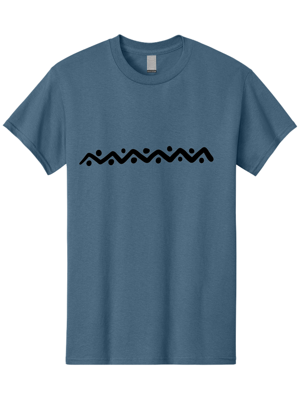 Wavy-Line-Design Men'S Graphic Tee, 100% Cotton, Comfortable Casual Summer Wear, Machine Washable, Wavy Line Pattern, Graphic Design Element, Abstract Art, Minimalist Design, Simple Shapes, Dots And Lines, Modern Art, Wiggly Line -  Aaa506