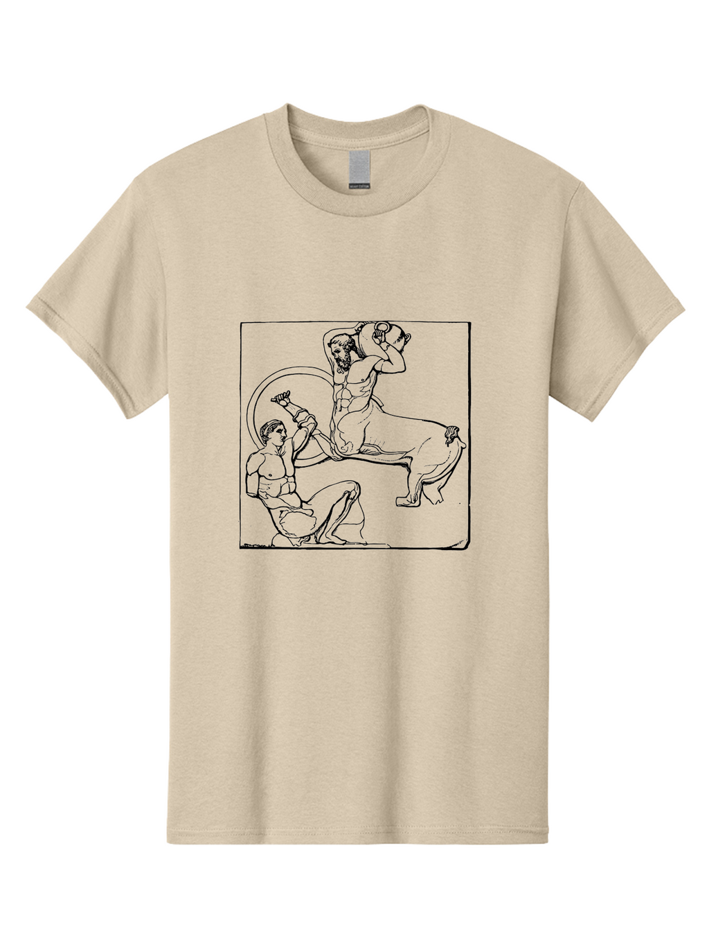 Europa-And-The-Bull Men'S Graphic Tee, 100% Cotton, Comfortable Casual Summer Wear, Machine Washable, Classical Mythology, Ancient Greece, Mythological Creature, Europa Abduction, Bull Transformation, Greek Legend, Mythical Art, -  Aaa532
