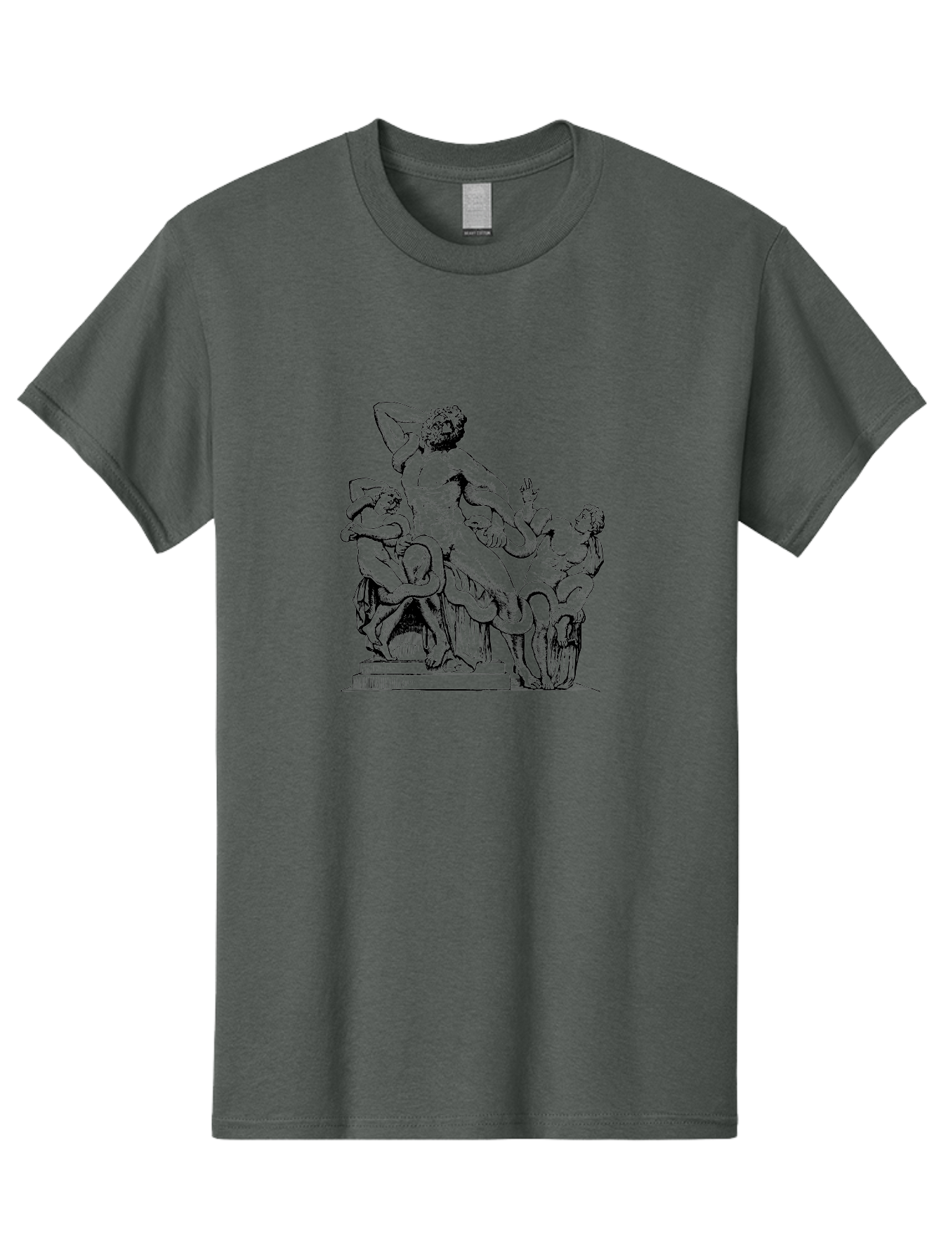 Laocoon-And-Sons Men'S Graphic Tee, 100% Cotton, Comfortable Casual Summer Wear, Machine Washable, Ancient Greek Sculpture, Laocoon And Sons, Mythological Scene, Serpent Attack, Classical Art, Renaissance Inspiration, Dramatic Pose, -  Aaa547