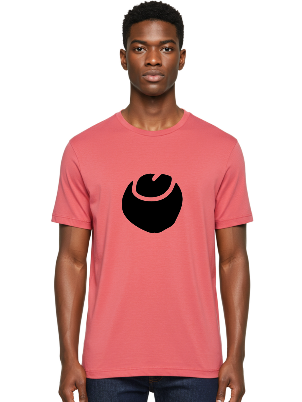 Black-Logo Men'S Graphic Tee, 100% Cotton, Comfortable Casual Summer Wear, Machine Washable, Flame Icon, Black Silhouette, Neon Green Outline, Bold Graphic, Abstract Symbol, Modern Design, Fire Emblem -  Aaa583