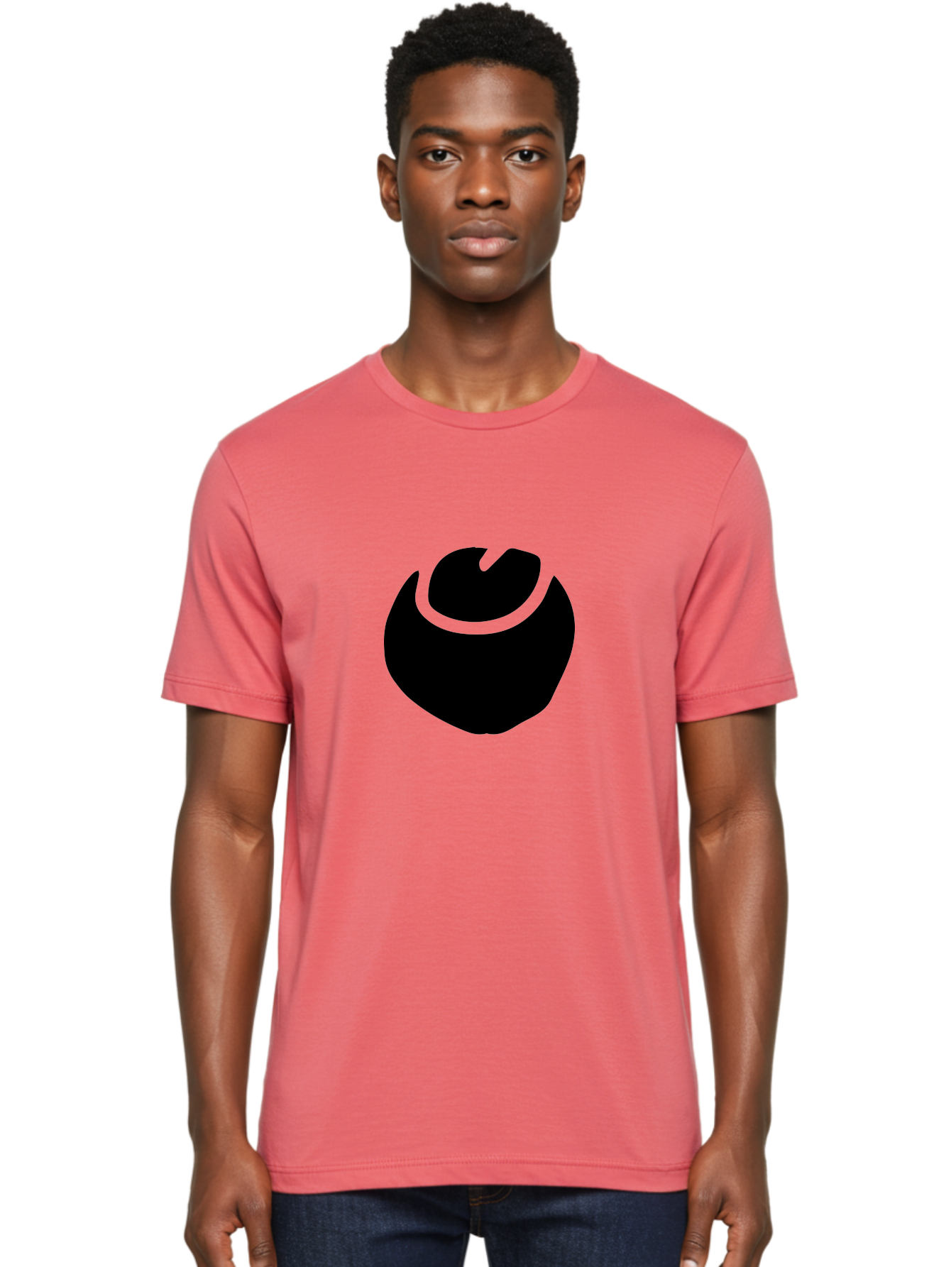 Black-Logo Men'S Graphic Tee, 100% Cotton, Comfortable Casual Summer Wear, Machine Washable, Flame Icon, Black Silhouette, Neon Green Outline, Bold Graphic, Abstract Symbol, Modern Design, Fire Emblem -  Aaa583
