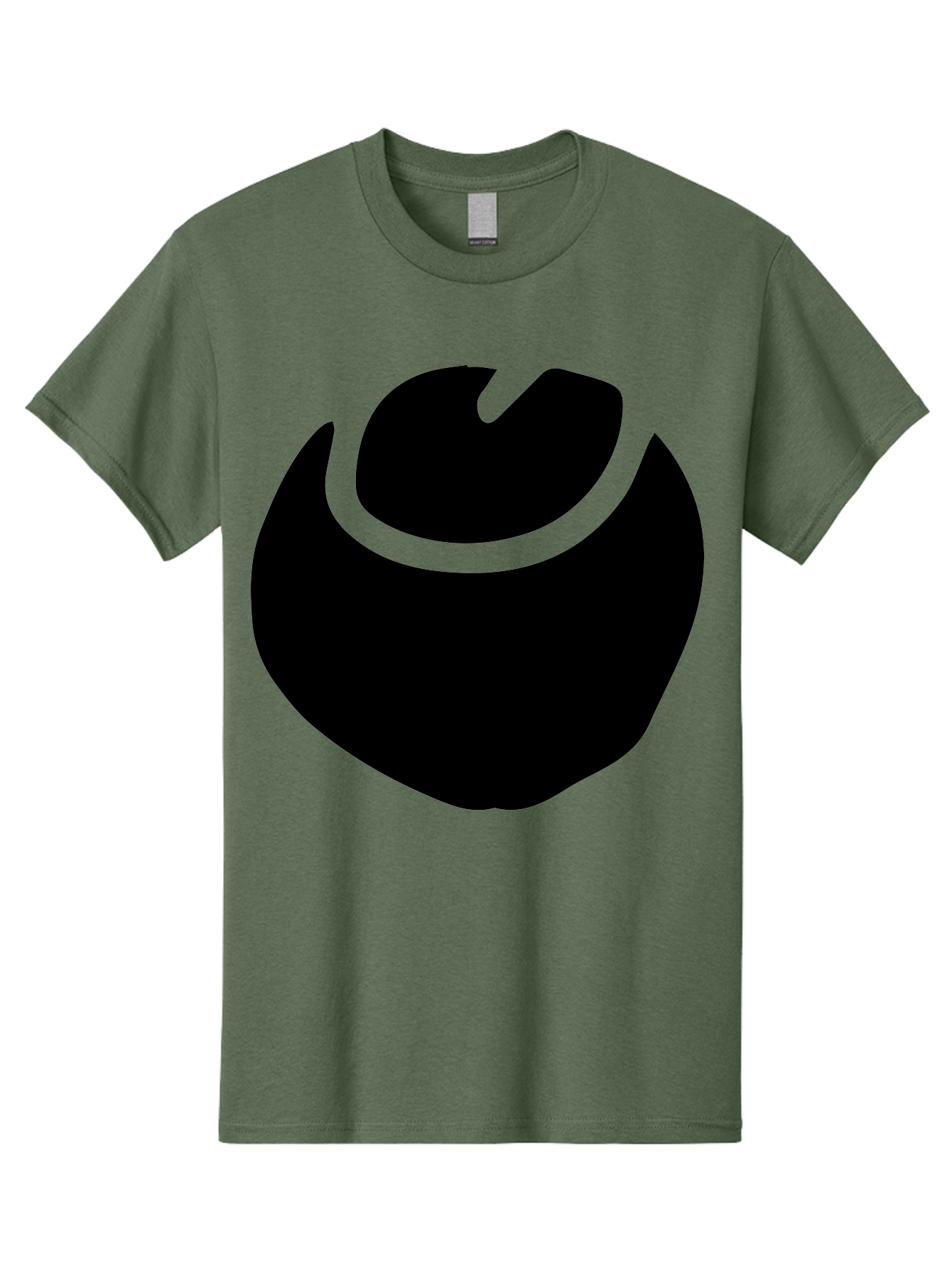 Black-Logo Men'S Graphic Tee, 100% Cotton, Comfortable Casual Summer Wear, Machine Washable, Flame Icon, Black Silhouette, Neon Green Outline, Bold Graphic, Abstract Symbol, Modern Design, Fire Emblem -  Aaa583
